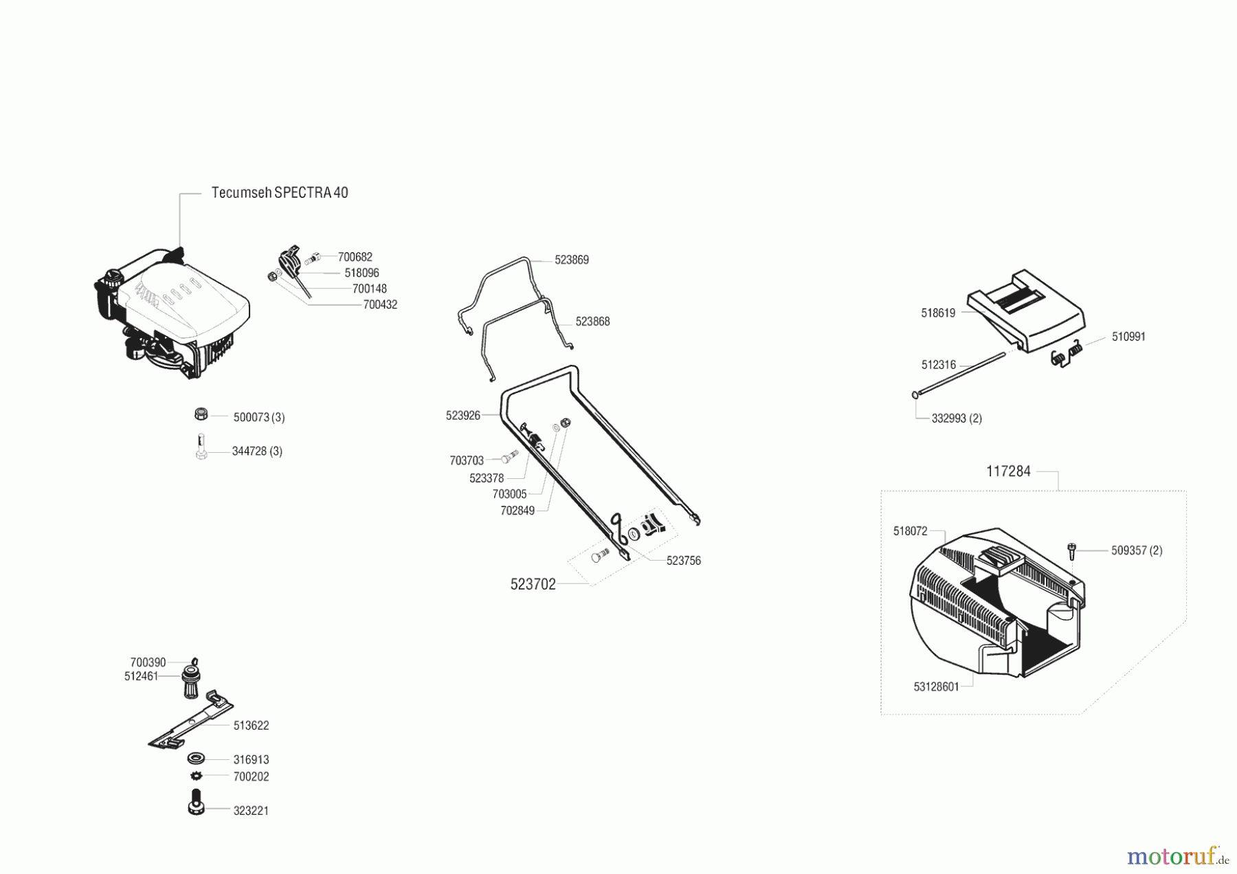  AL-KO Gartentechnik Benzinrasenmäher 480 BHR  ab 06/1997 Seite 1