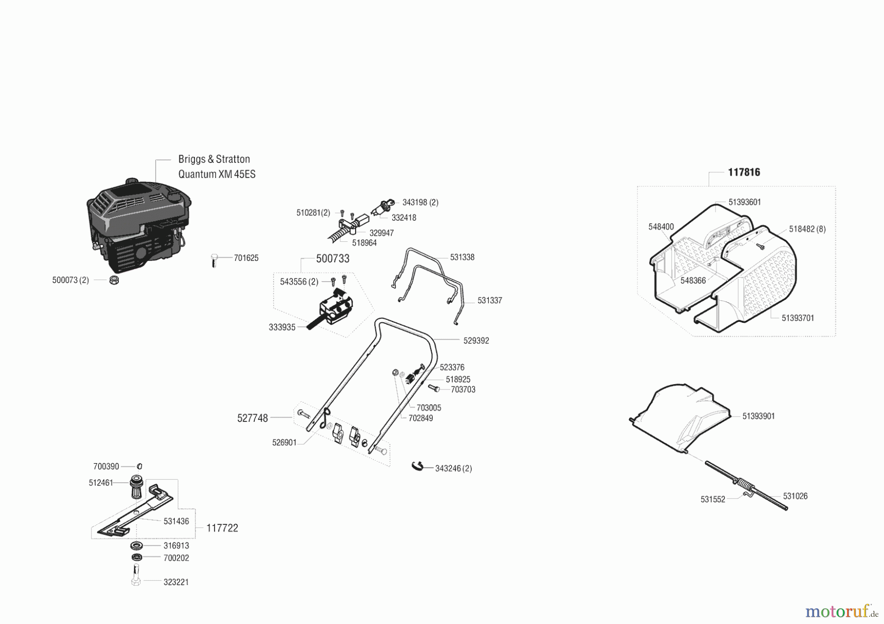 Gardol Gartentechnik Benzinrasenmäher 4745 BRE 01/1999 - 02/2001 Seite 1