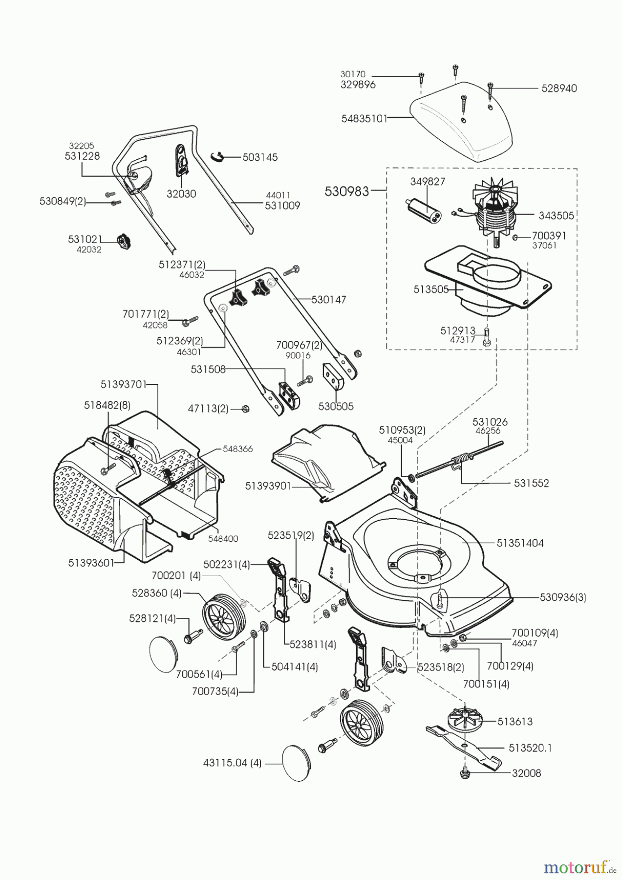  AL-KO Gartentechnik Elektrorasenmäher Herkules 50 E  03/1999 Seite 1