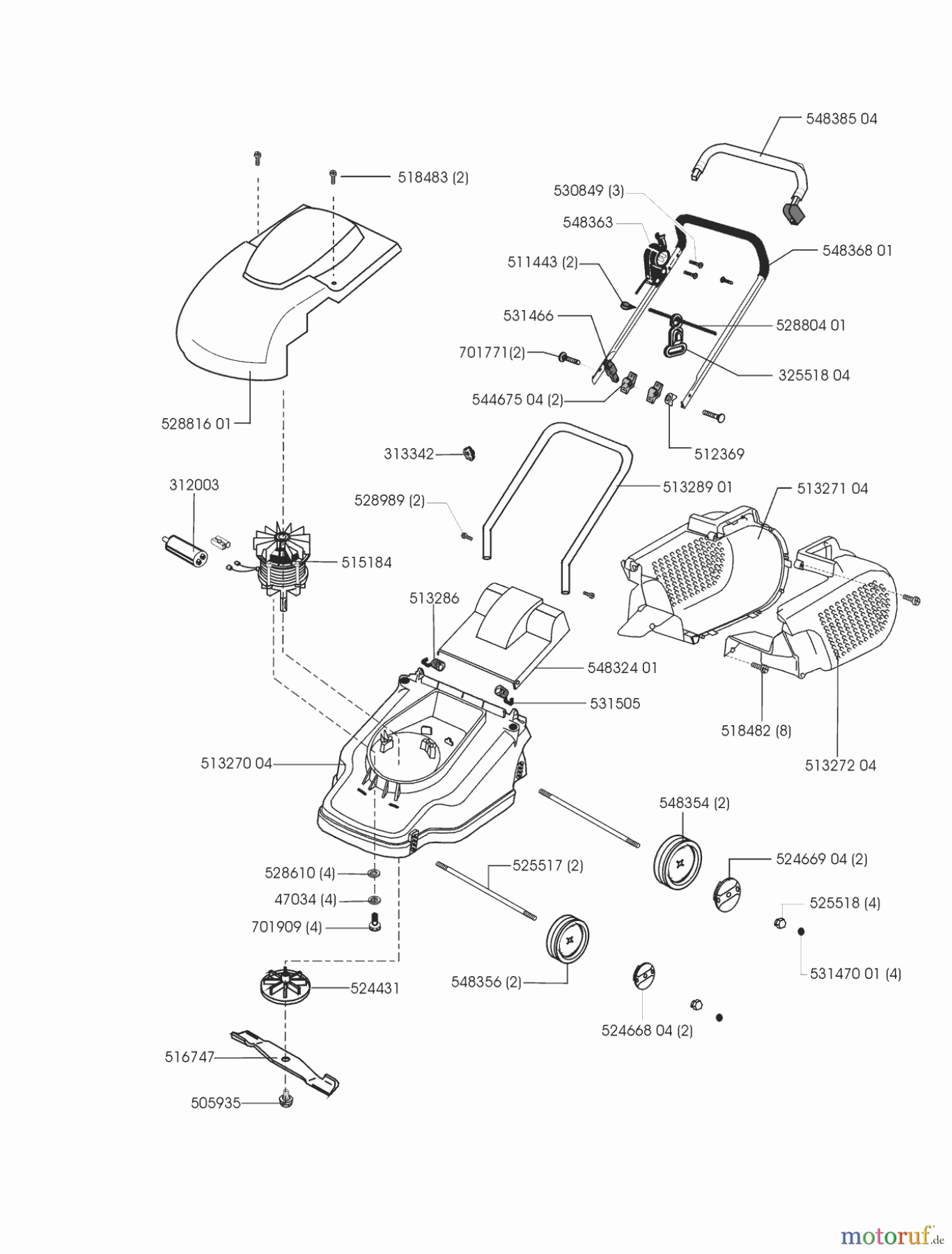  Ginge Gartentechnik Elektrorasenmäher CF 32 E 03/2000 - 02/2003 Seite 1