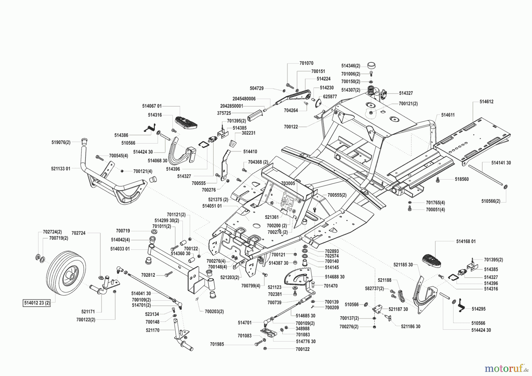 Concord Gartentechnik Rasentraktor T13-85 08/2001 - 01/2002 Seite 2