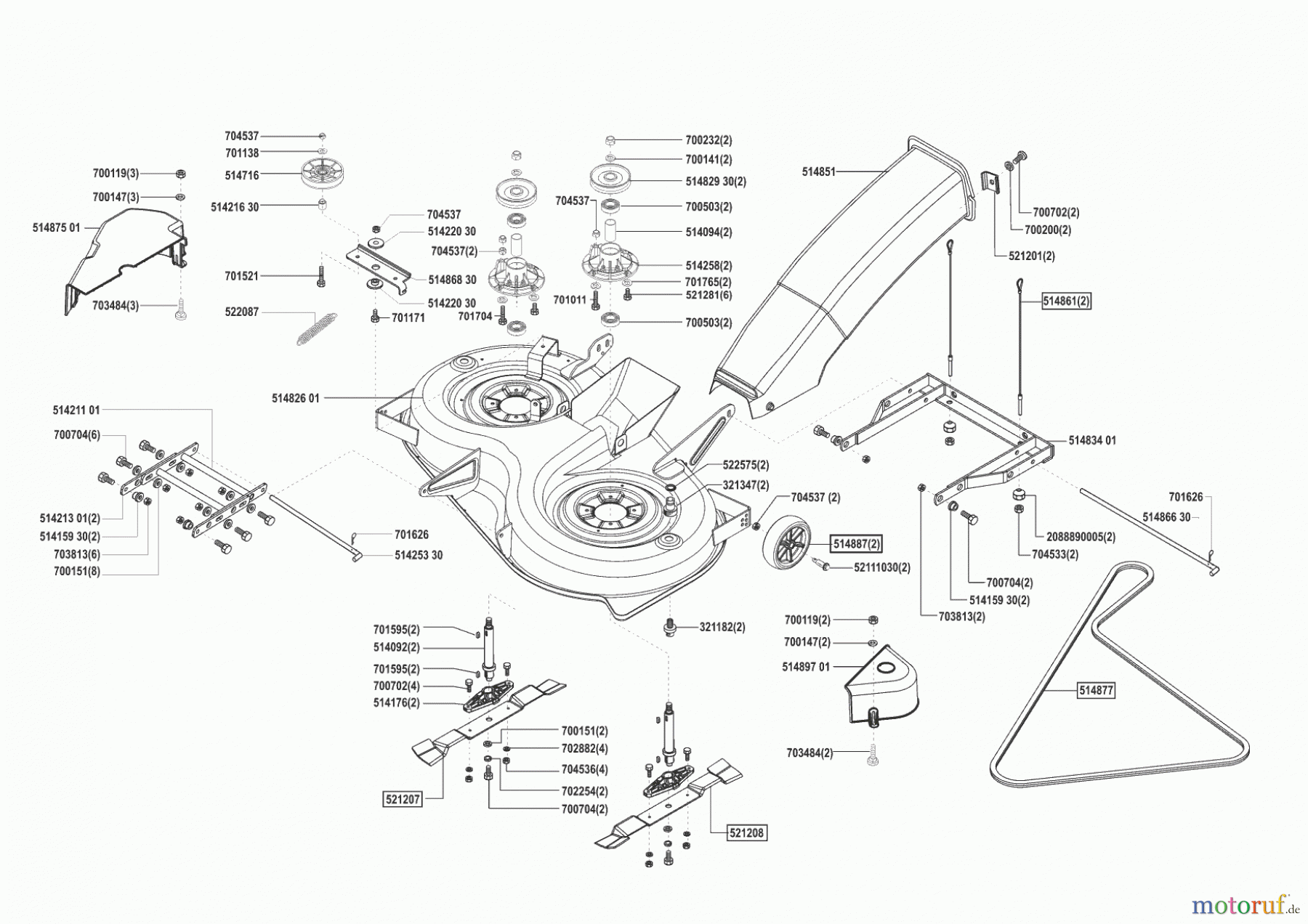 Sigma Gartentechnik Rasentraktor T18-102 SG Seite 5