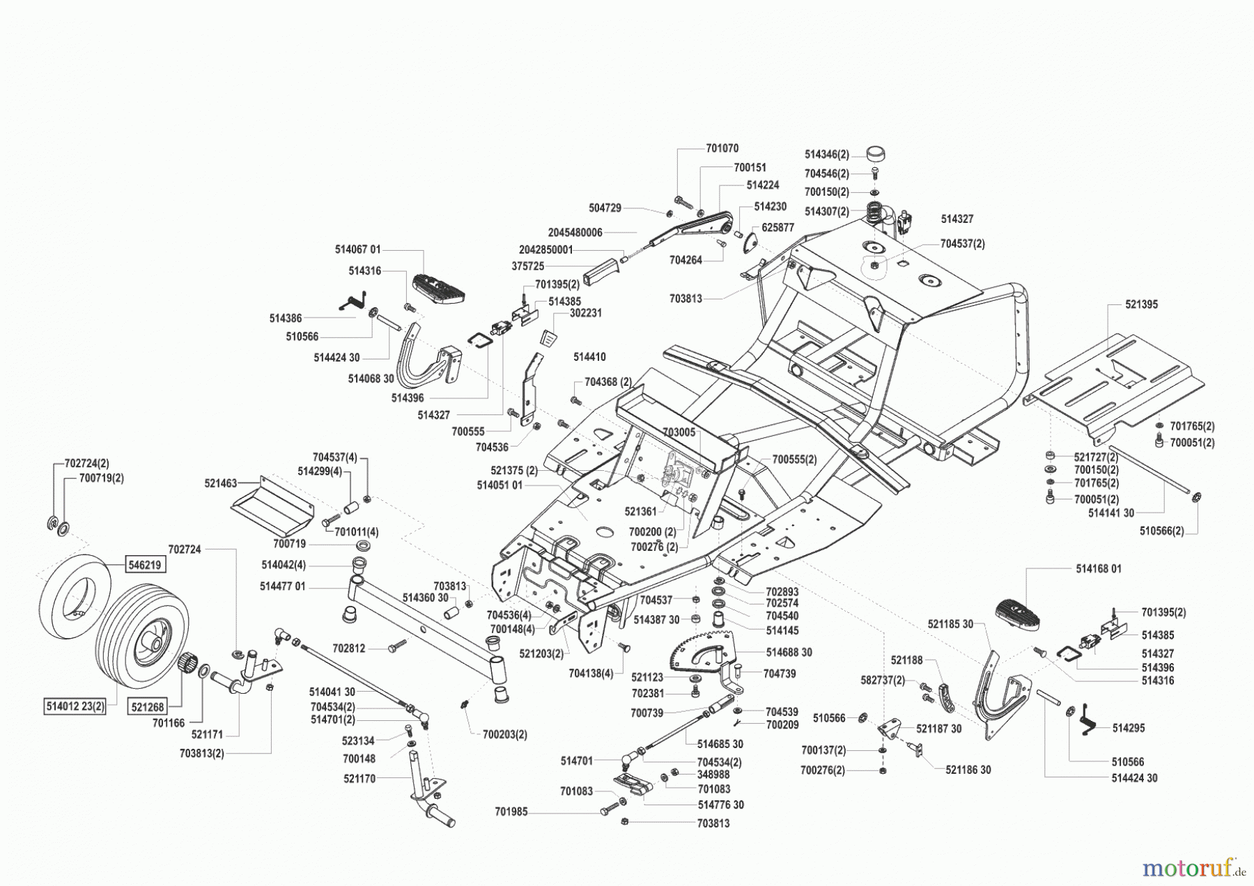  AL-KO Gartentechnik Rasentraktor Comfort T 750 09/2002 - 09/2003 Seite 2