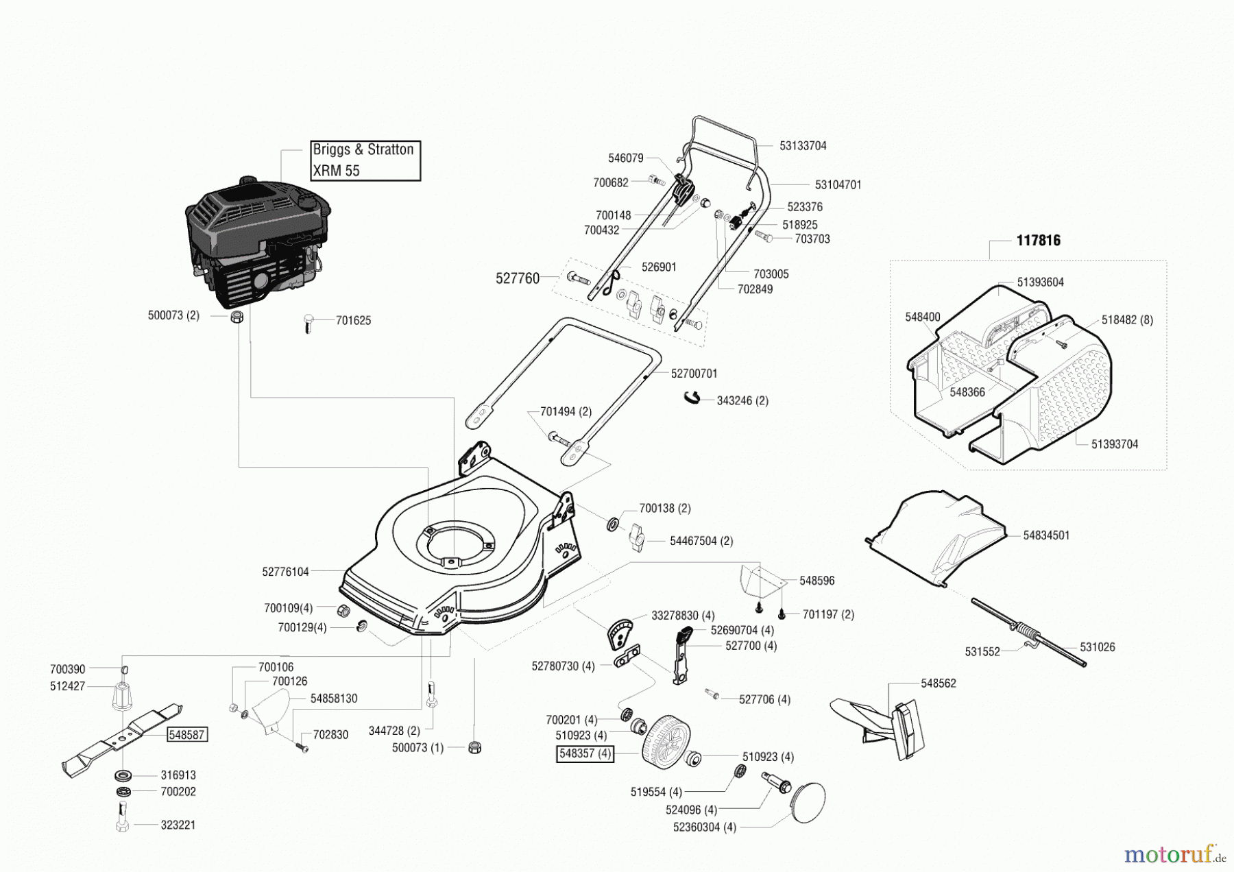  AL-KO Gartentechnik Benzinrasenmäher Comfort 47 BC Seite 1