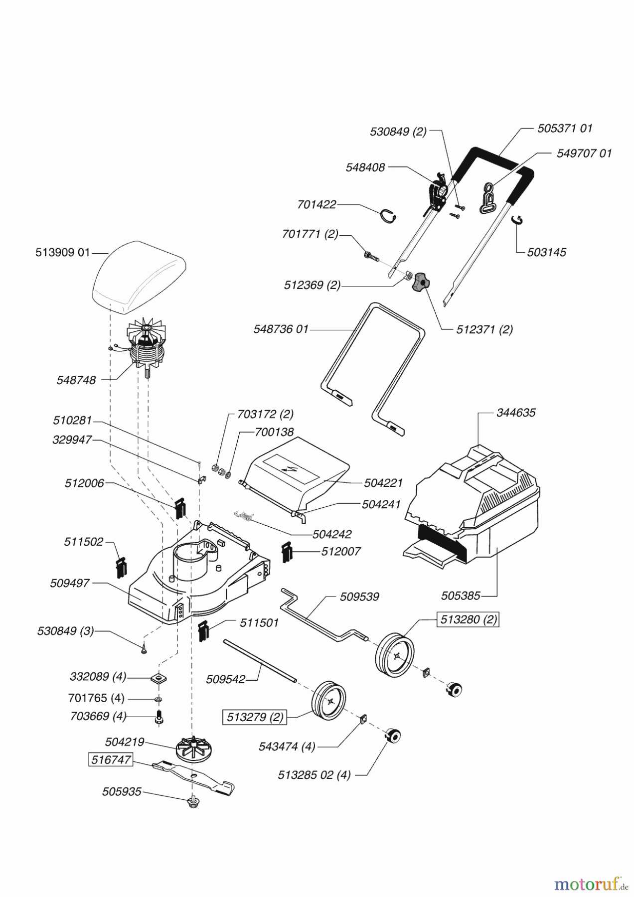  Uniropa Gartentechnik Elektrorasenmäher 32 E 11/2002 - 04/2003 Seite 1