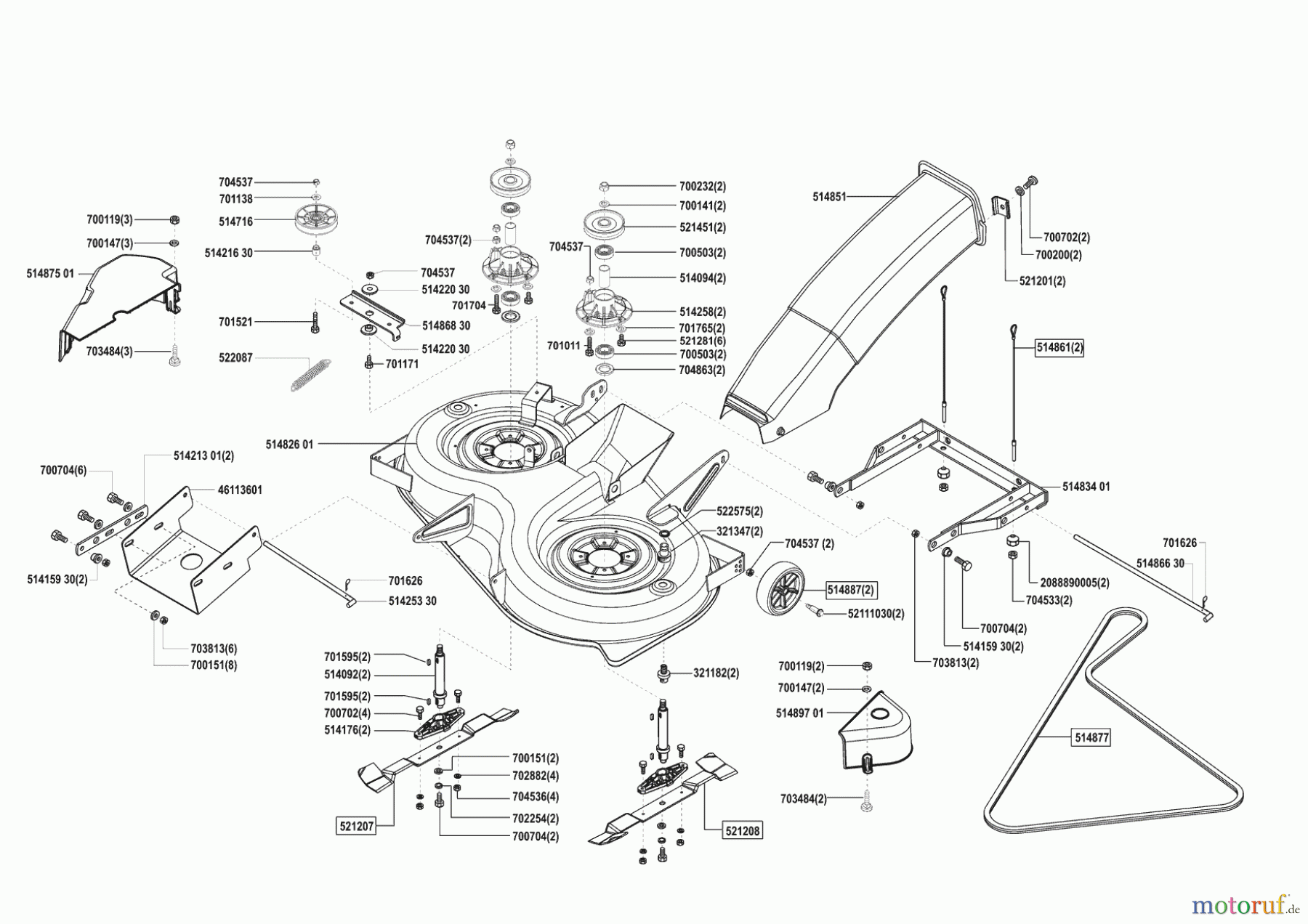 Concord Gartentechnik Rasentraktor T15-102 HD 10/2003 - 06/2004 Seite 5