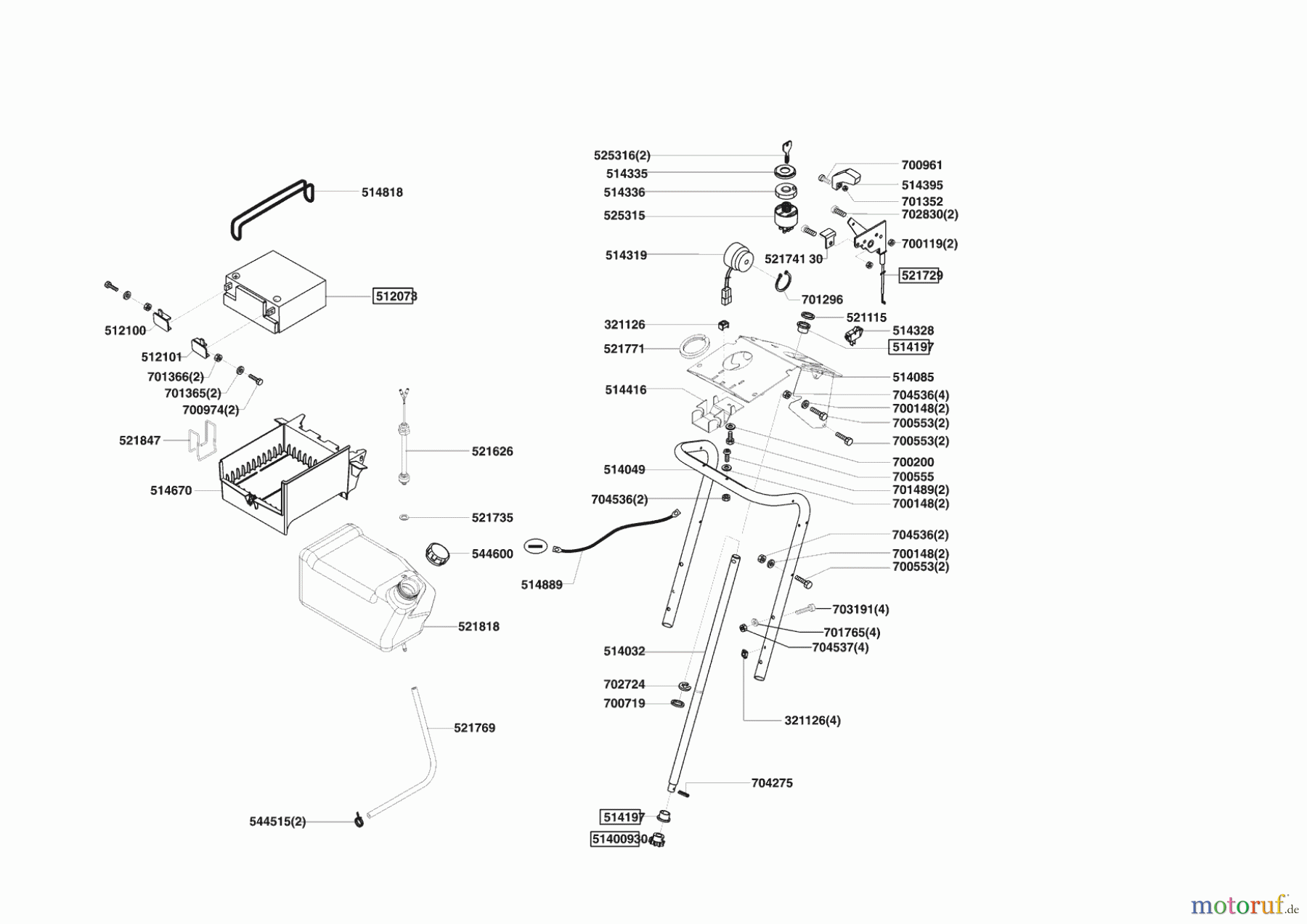  Powerline Gartentechnik Rasentraktor T20-102 HDE 10/2004 - 08/2005 Seite 6