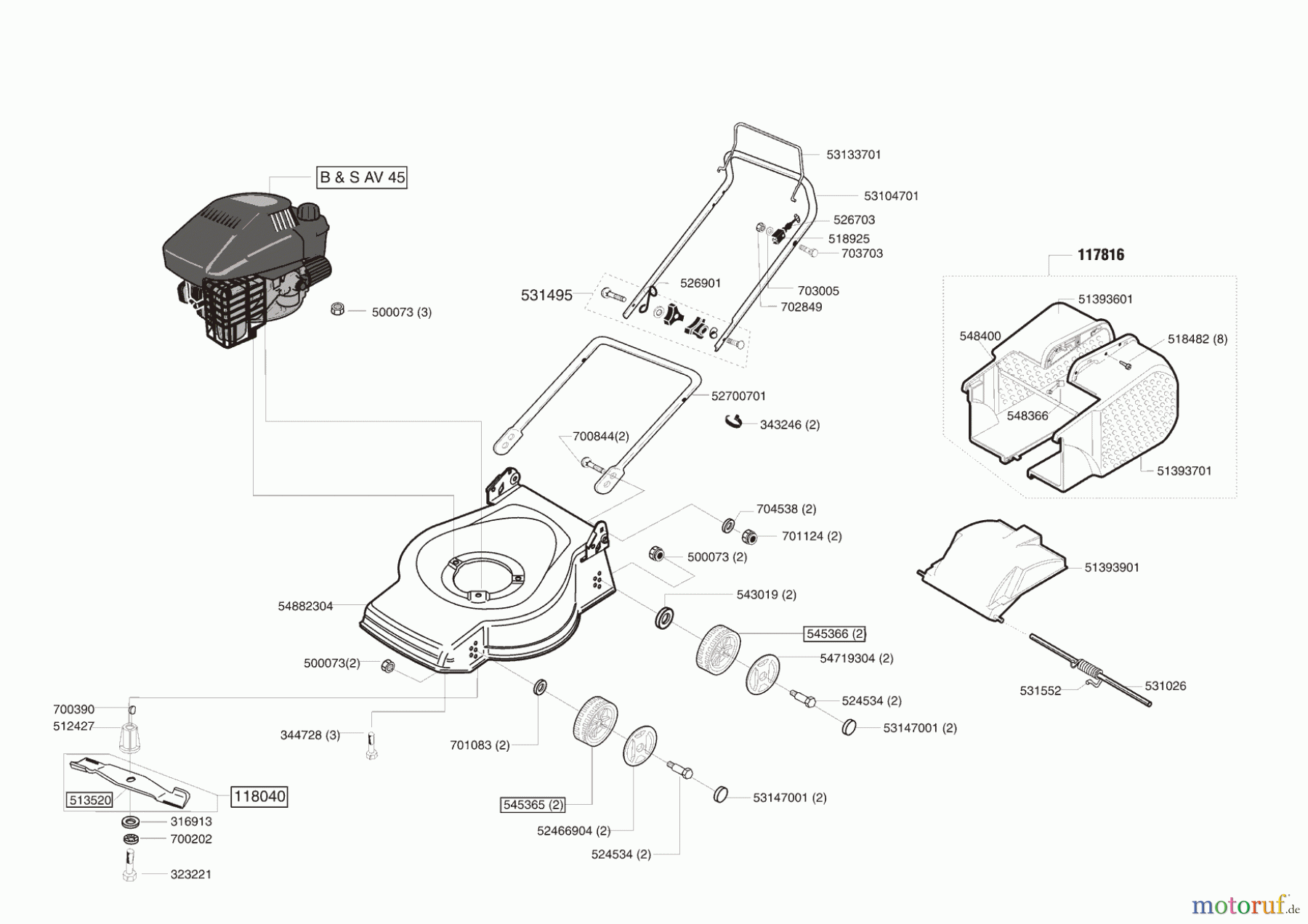  AL-KO Gartentechnik Benzinrasenmäher Edition 4.0 B ab 09/2005 Seite 1