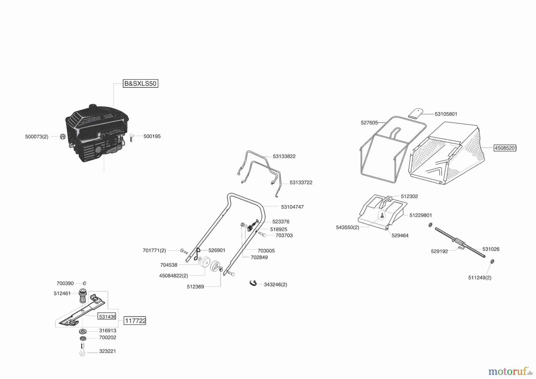  Brill Gartentechnik Benzinrasenmäher 47 BSR BASIC  11/2005 Seite 1