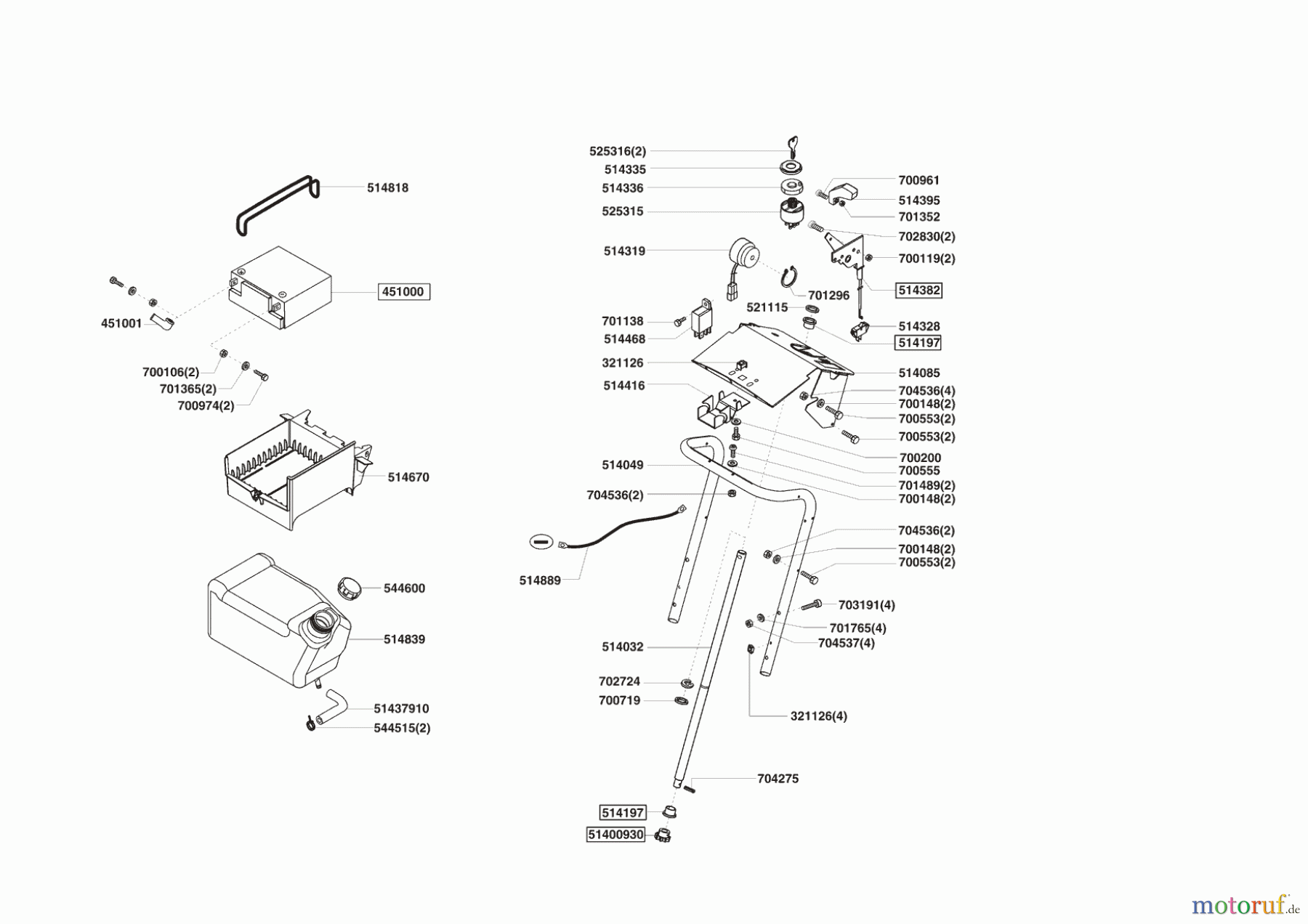 Powerline Gartentechnik Rasentraktor T 13-82 HD 01/2006 - 09/2007 Seite 6