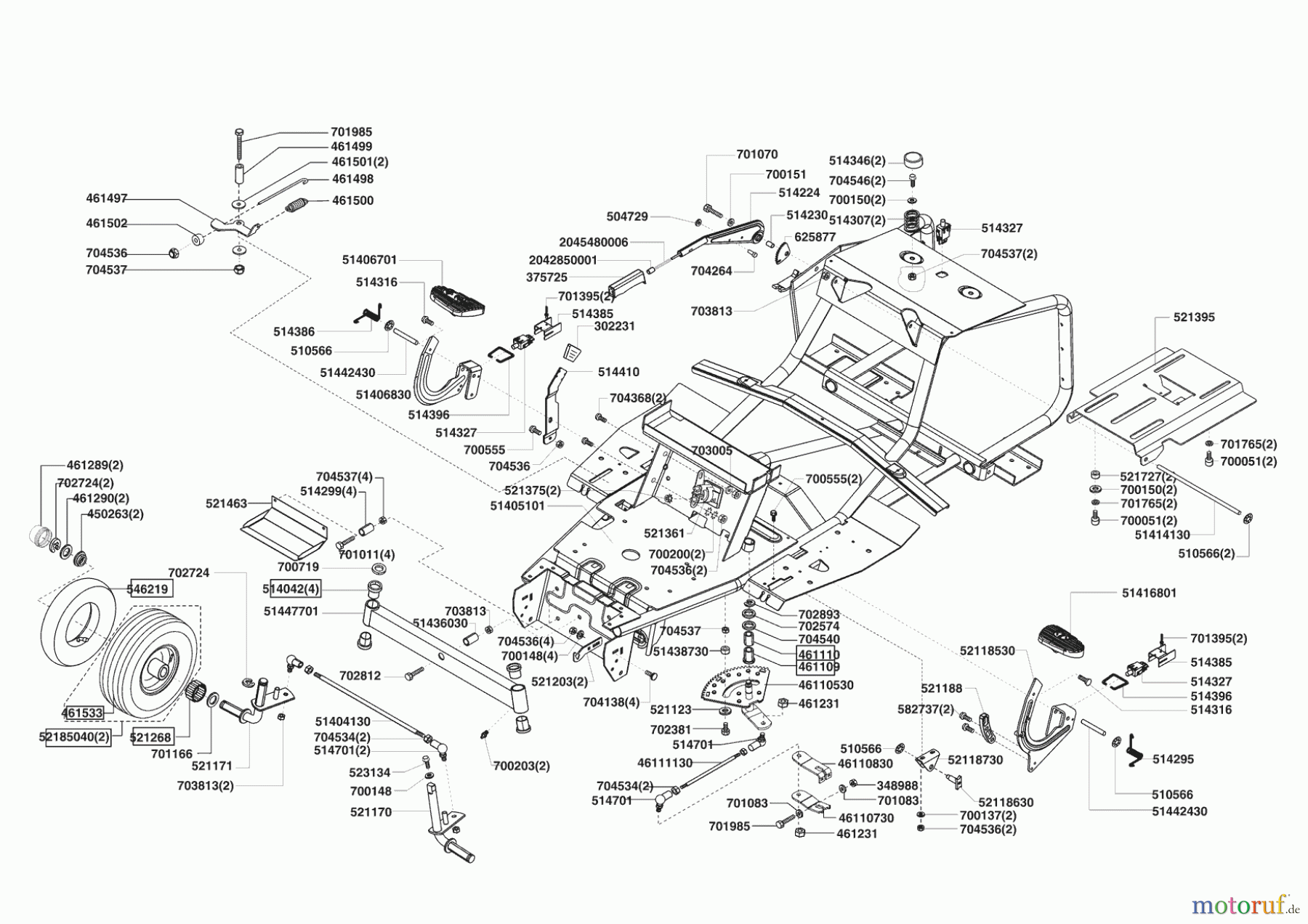 GardensBest Gartentechnik Rasentraktor T 12,5/74 10/2006 - 12/2006 Seite 2