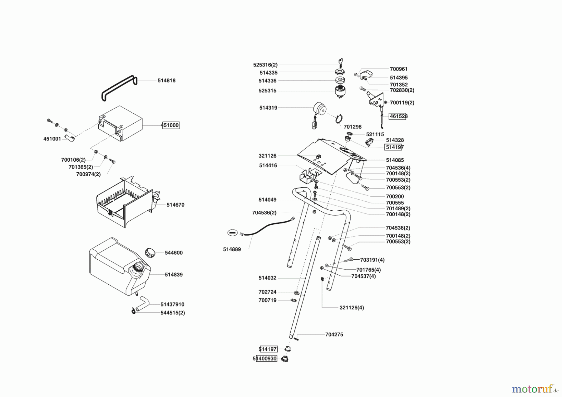 Powerline Gartentechnik Rasentraktor T 16-102 HD-H 11/2006 - 10/2007 Seite 6