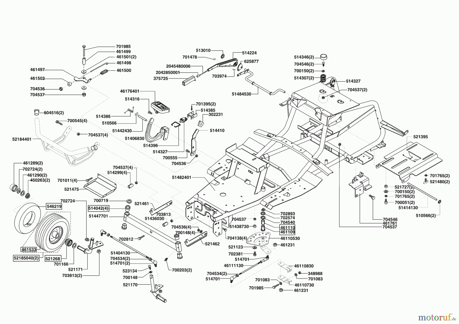 AL-KO Gartentechnik Rasentraktor COMFORT T16-92 HD-H 01/2007 - 01/2008 Seite 2