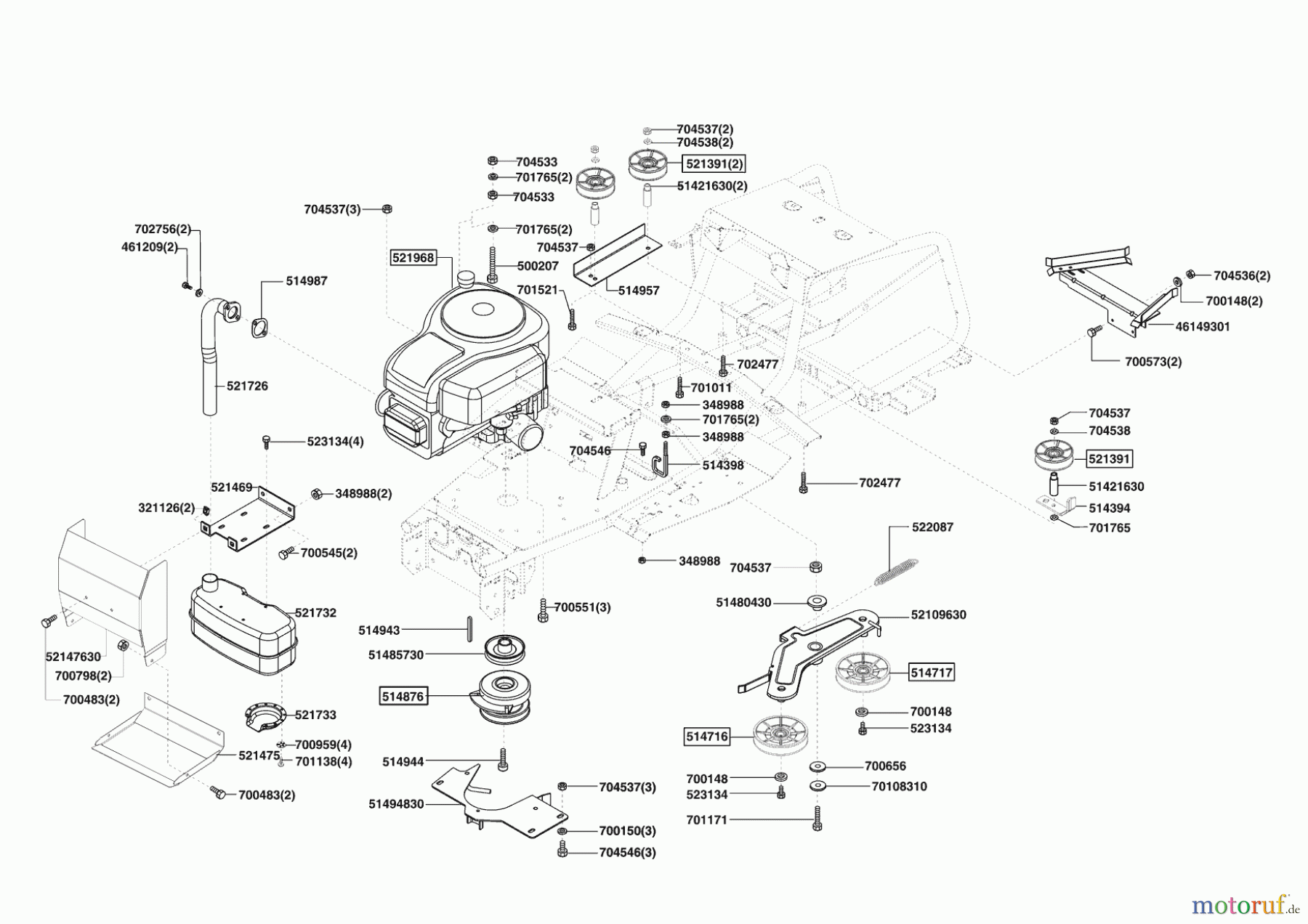 Powerline Gartentechnik Rasentraktor T18-102 HDS 06/2007 - 10/2007 Seite 4
