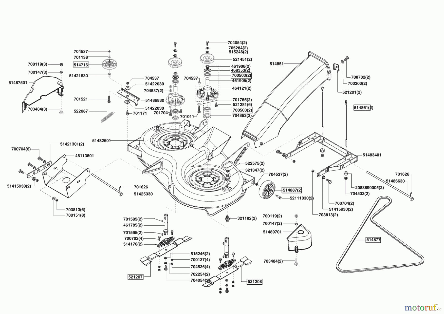  AL-KO Gartentechnik Rasentraktor T17-102 HD LUX HVC ab 10/2007 Seite 5