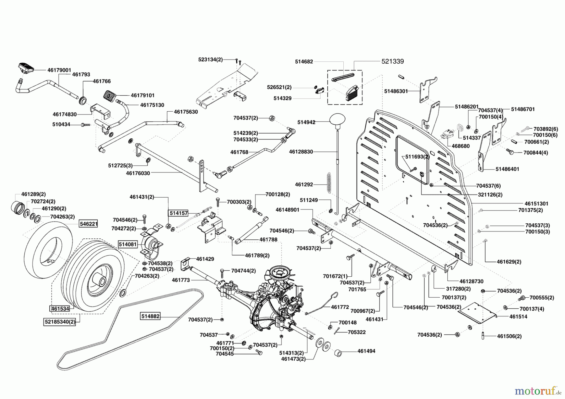 Powerline Gartentechnik Rasentraktor T20-102 HD II 02/2008 - 11/2008 Seite 3