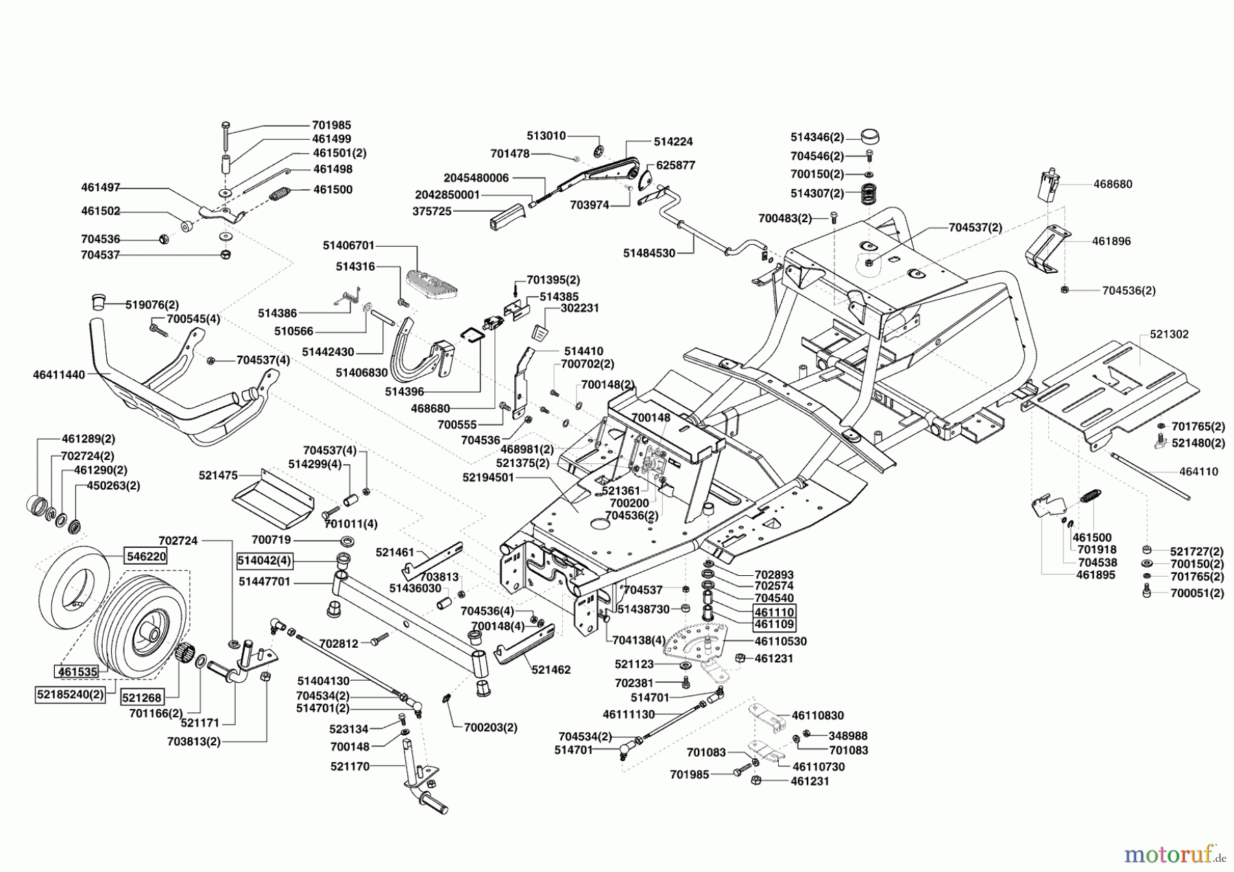 Powerline Gartentechnik Rasentraktor T18-102 HDS 11/2008 - 11/2009 Seite 2