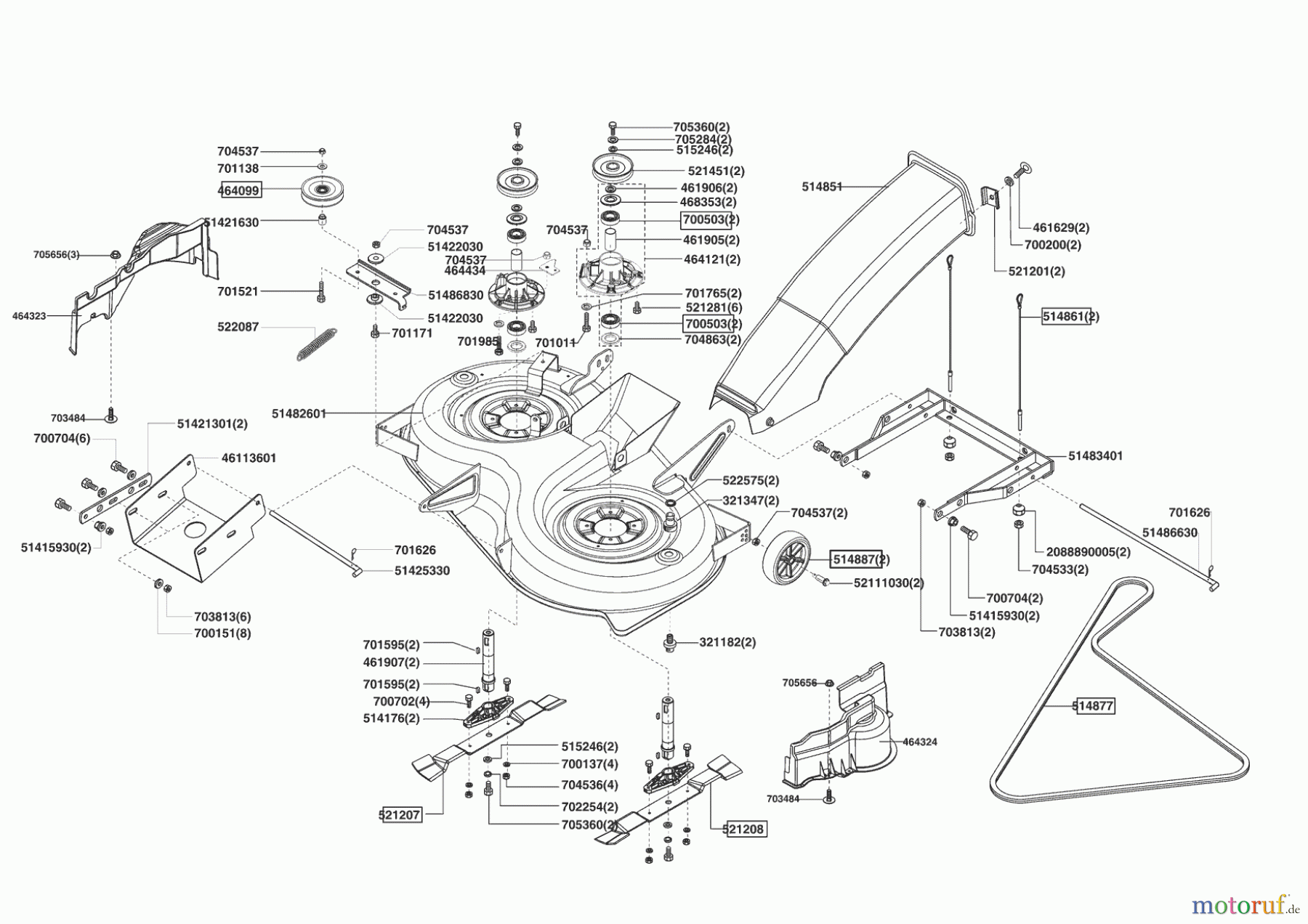Powerline Gartentechnik Rasentraktor T 20-102 HDE (F) 12/2008 - 03/2009 Seite 5
