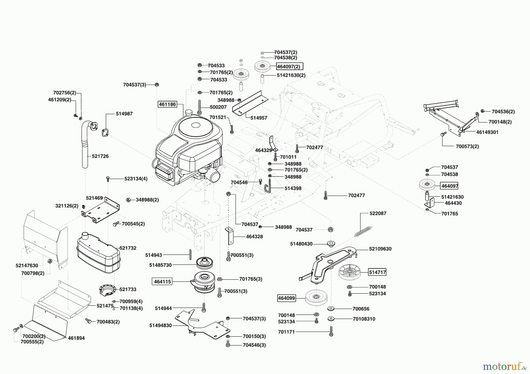 Powerline Gartentechnik Rasentraktor T 16-102 SP-H 03/2009 - 01/2011 Seite 4