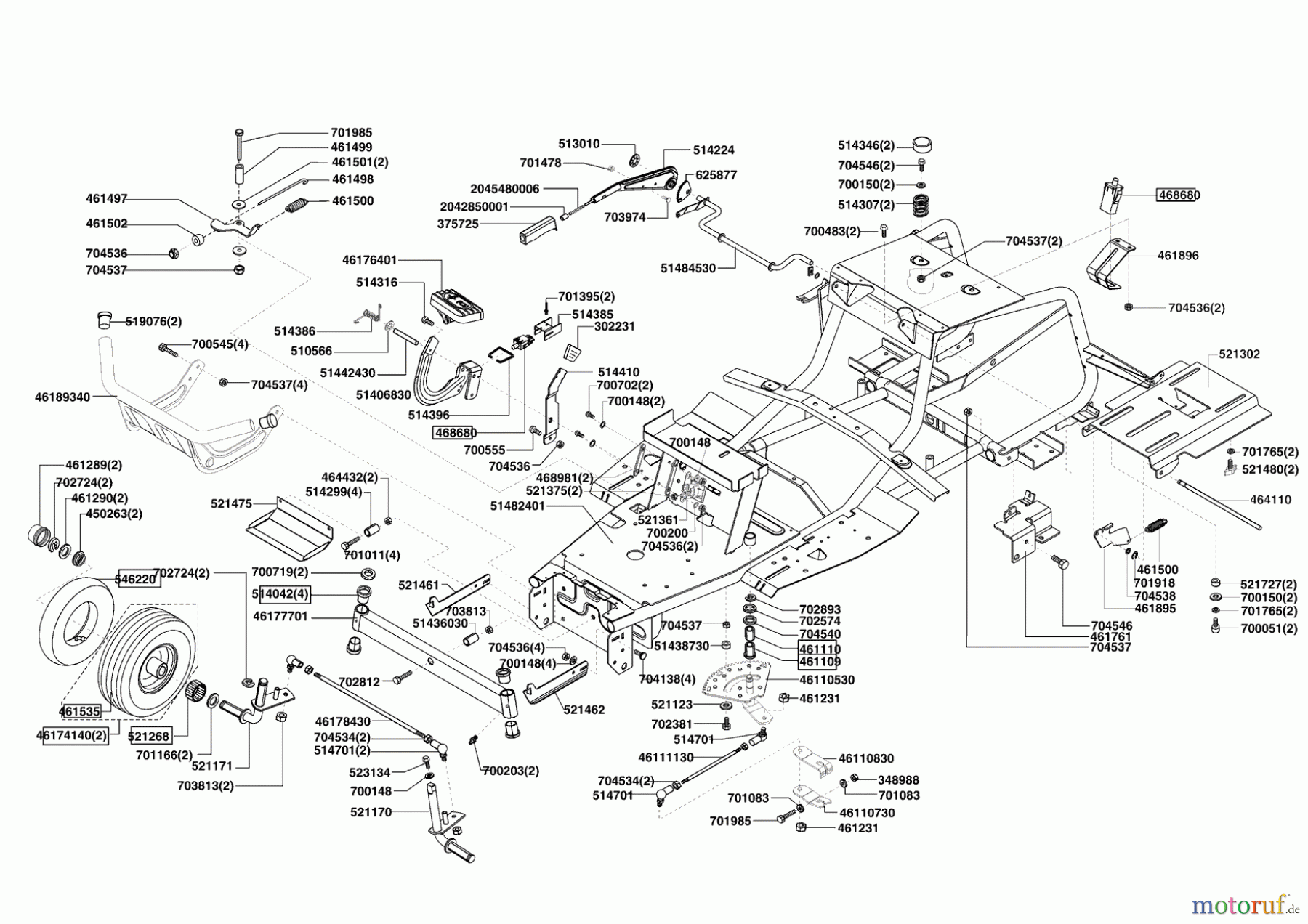 Brill Rasentraktor Crossover 102-15 H Seite 2