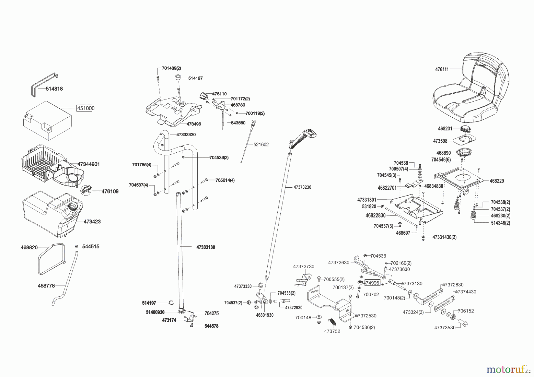 Brill Gartentechnik Rasentraktor 95-16 H CROSSOVER 09/2014 - 05/2015 Seite 7
