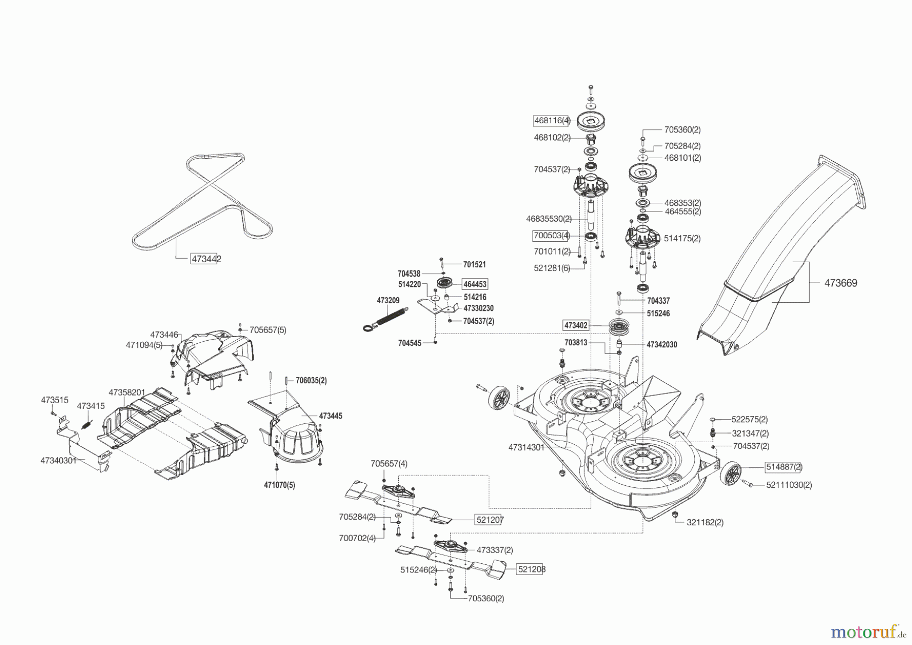 Brill Gartentechnik Rasentraktor 105-20 HE CROSSOVER ab 09/2014 Seite 6