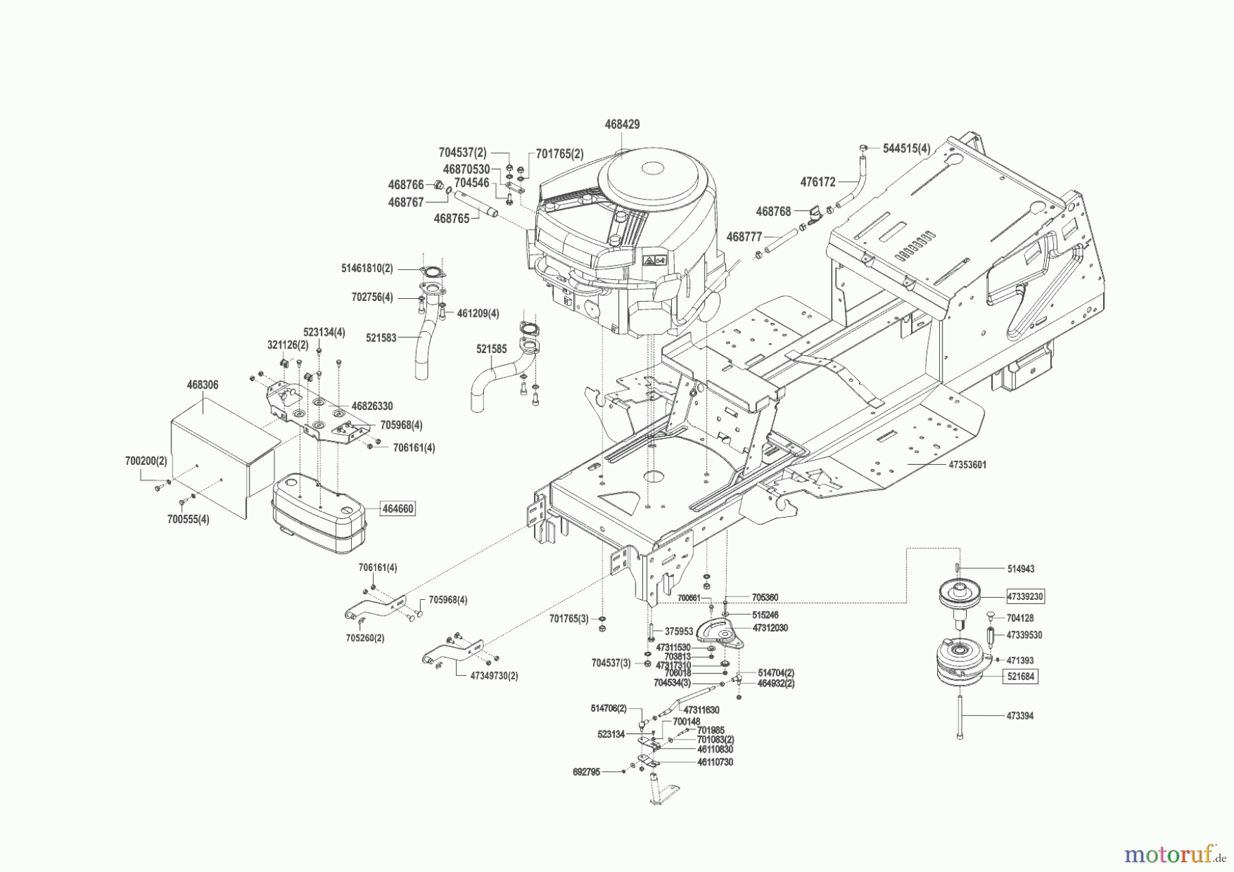 Brill Gartentechnik Rasentraktor 125-23 H CROSSOVER ab 09/2014 Seite 2