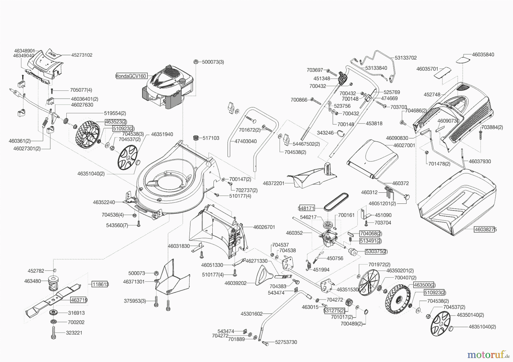  AL-KO Gartentechnik Benzinrasenmäher 4210 HPD Easy-Mow  02/2015 - 03/2015 Seite 1