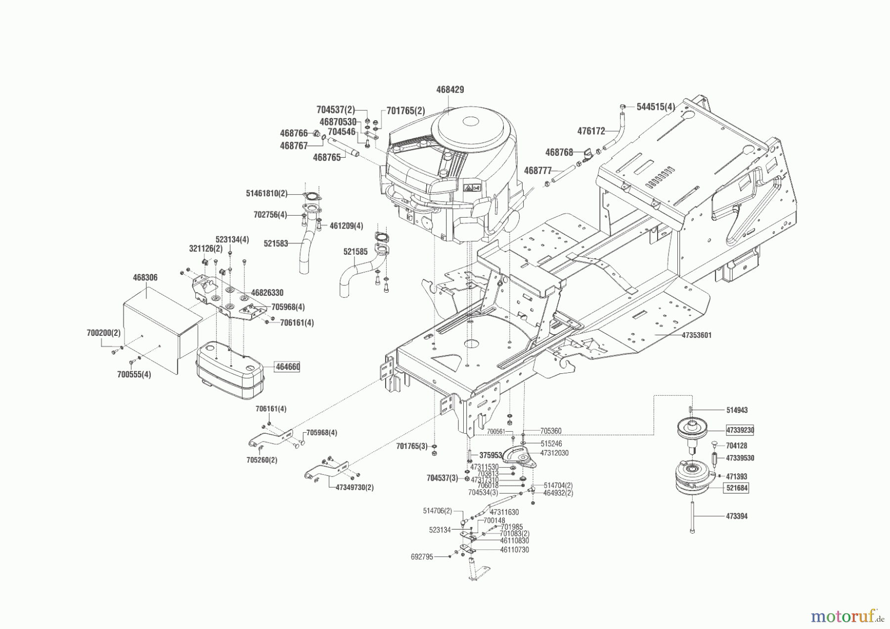 Powerline Gartentechnik Rasentraktor T23-125.4 HD V2 ab 06/2015 Seite 2