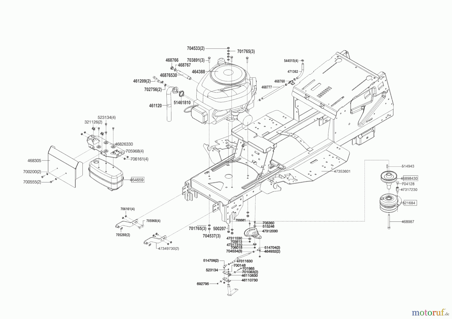 Brill Gartentechnik Rasentraktor Crossover T 95/13 H 12/2015 - 03/2016 Seite 2