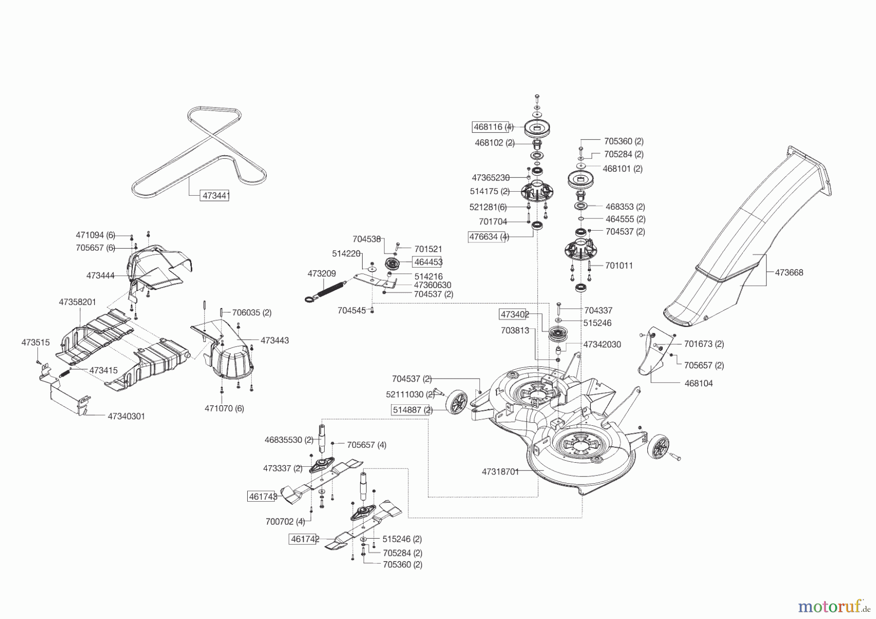 Powerline Gartentechnik Rasentraktor T 16-95.4 HD V2 ab 09/2016 Seite 6