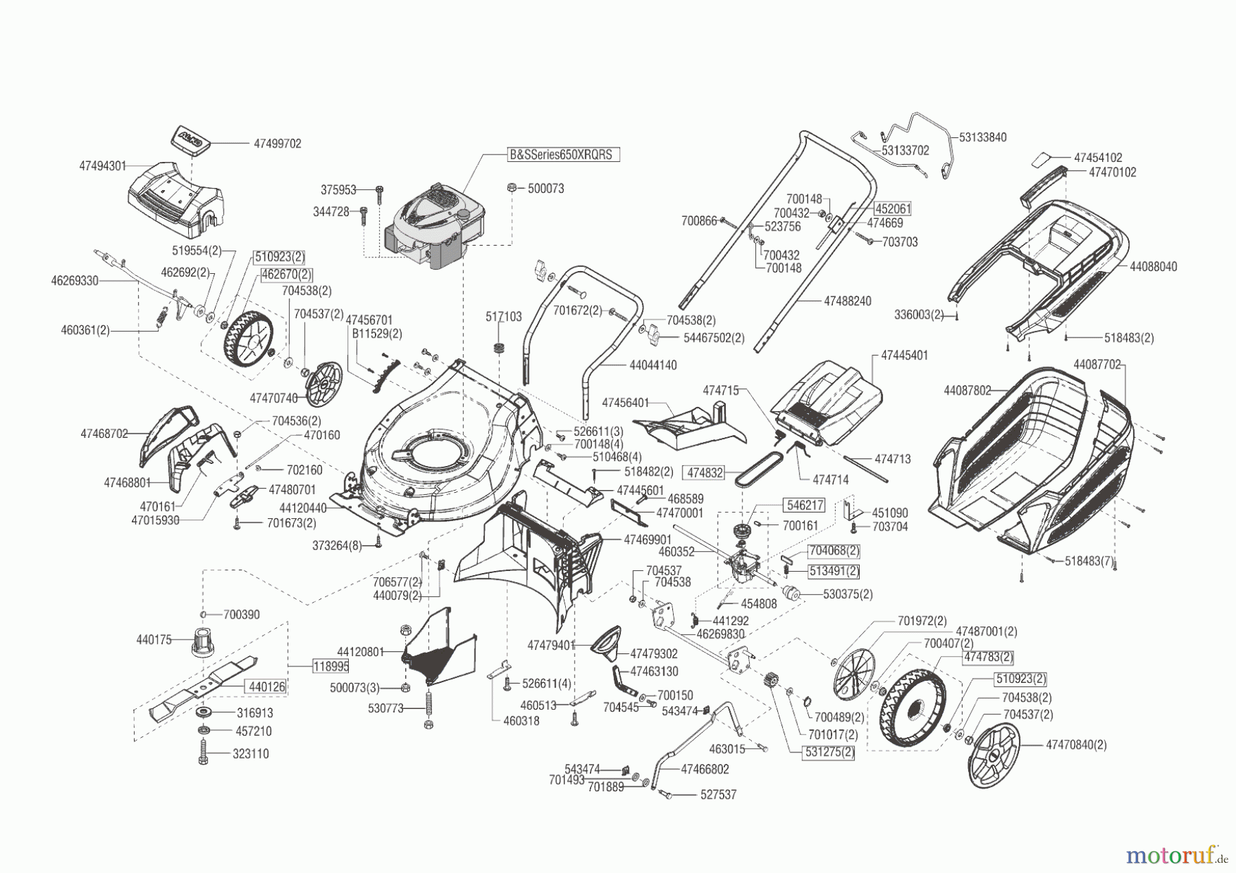  AL-KO Gartentechnik Benzinrasenmäher 51.7 SP-B3 HIGHLINE  02/2017 Seite 1