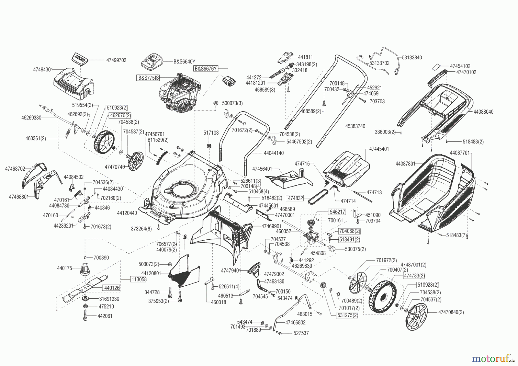  AL-KO Gartentechnik Benzinrasenmäher 51.5 SPI EDITION  11/2017 - 03/2019 Seite 1