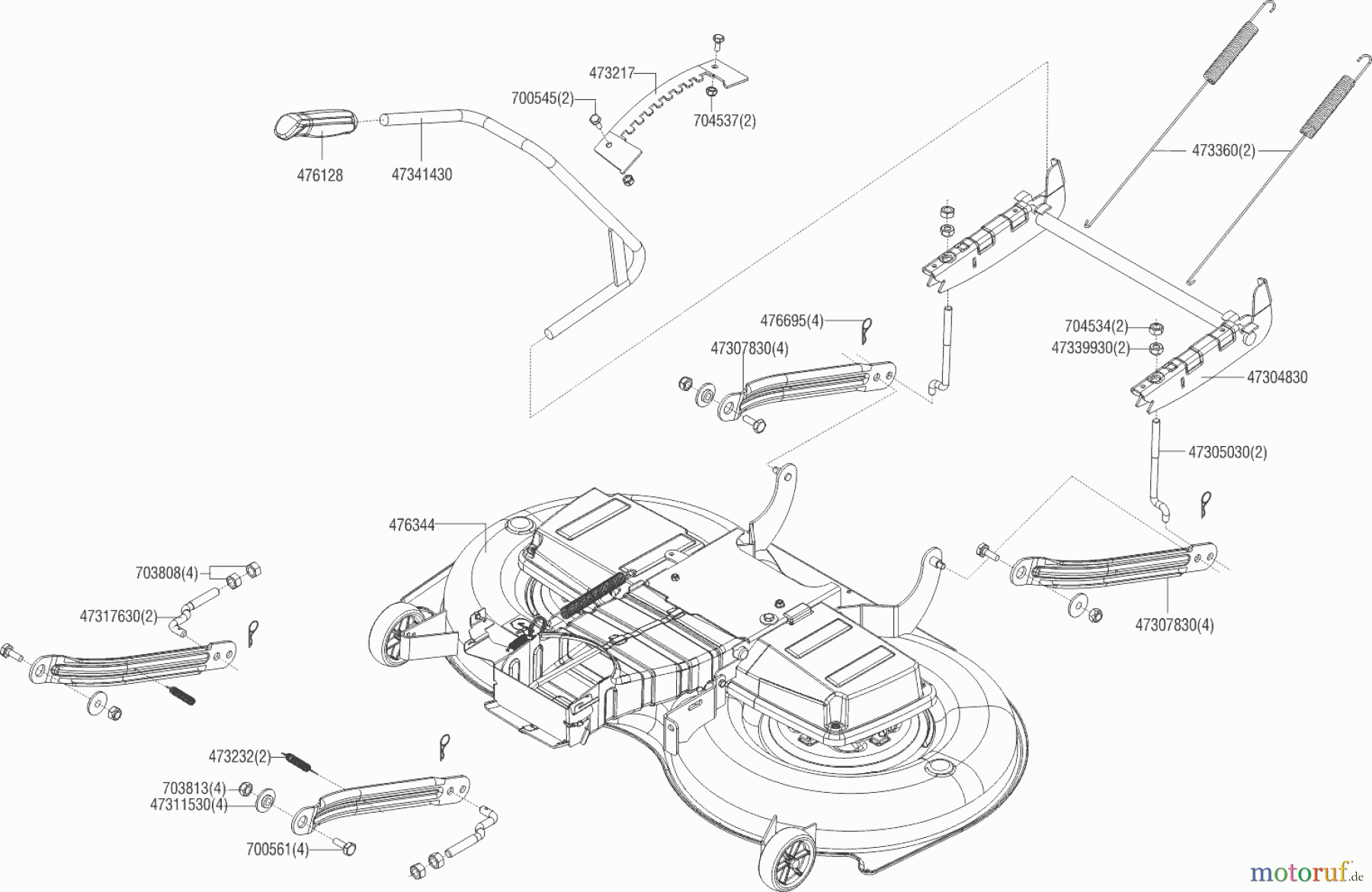 Brill Gartentechnik Rasentraktor Crossover T 125/23 H ab 02/2019 Seite 5