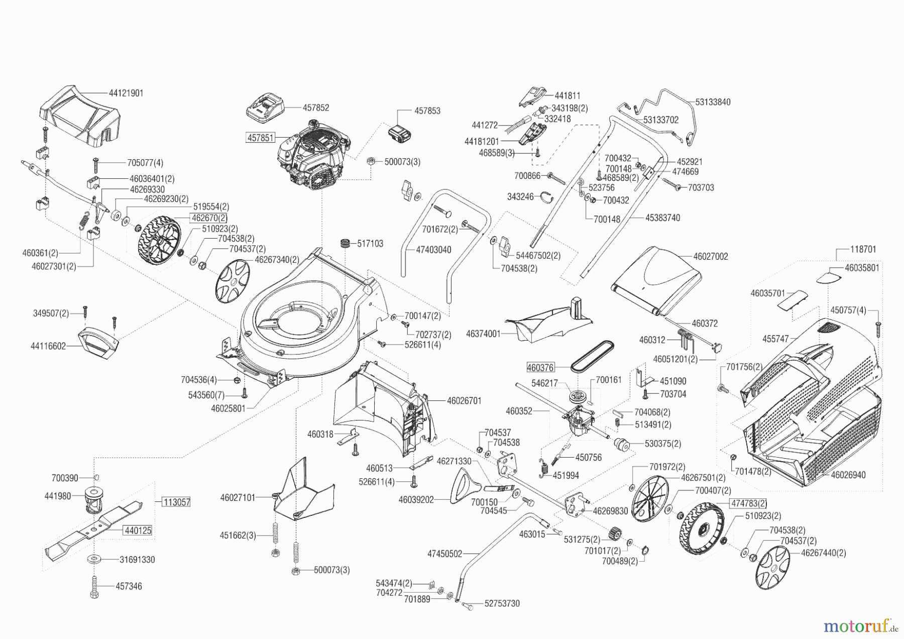  AL-KO Gartentechnik Benzinrasenmäher 4.69 SPI-A CLASSIC  02/2019 - 09/2019 Seite 1