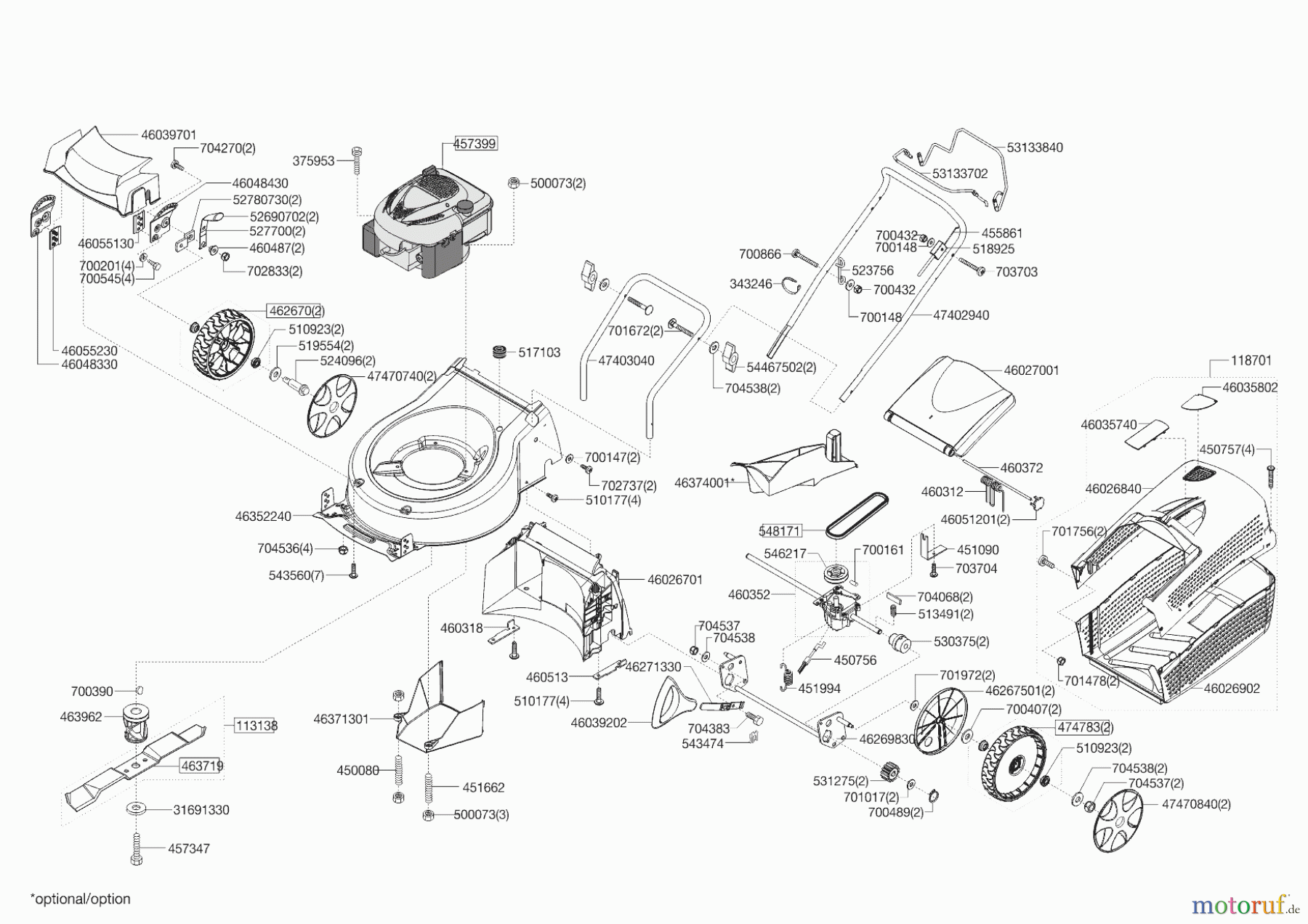  AL-KO Gartentechnik Benzinrasenmäher 42.8 SP-A HIGHLINE  ab 07/2019 Seite 1