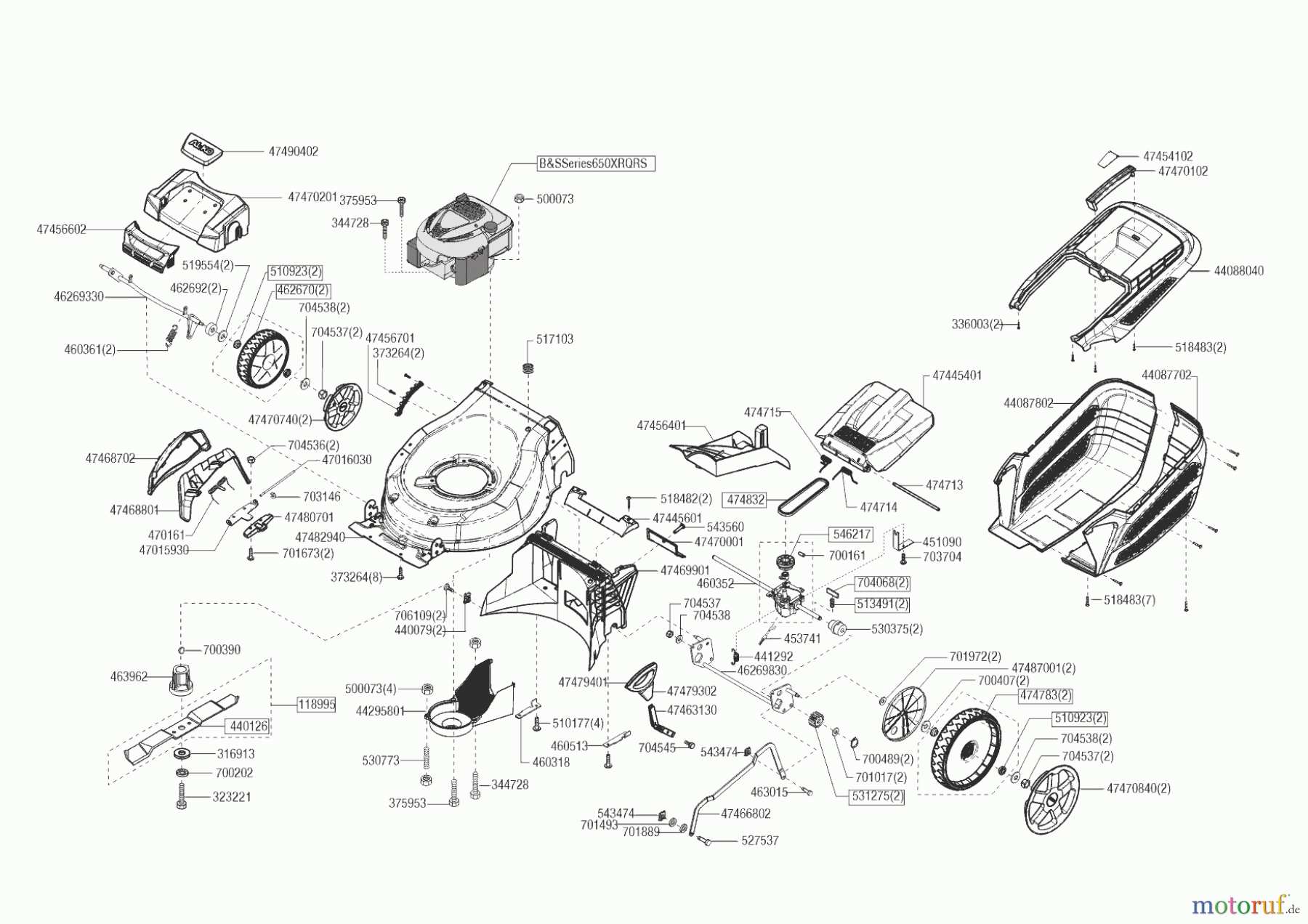  AL-KO Gartentechnik Benzinrasenmäher Highline 523 SP  ab 09/2021 Seite 1