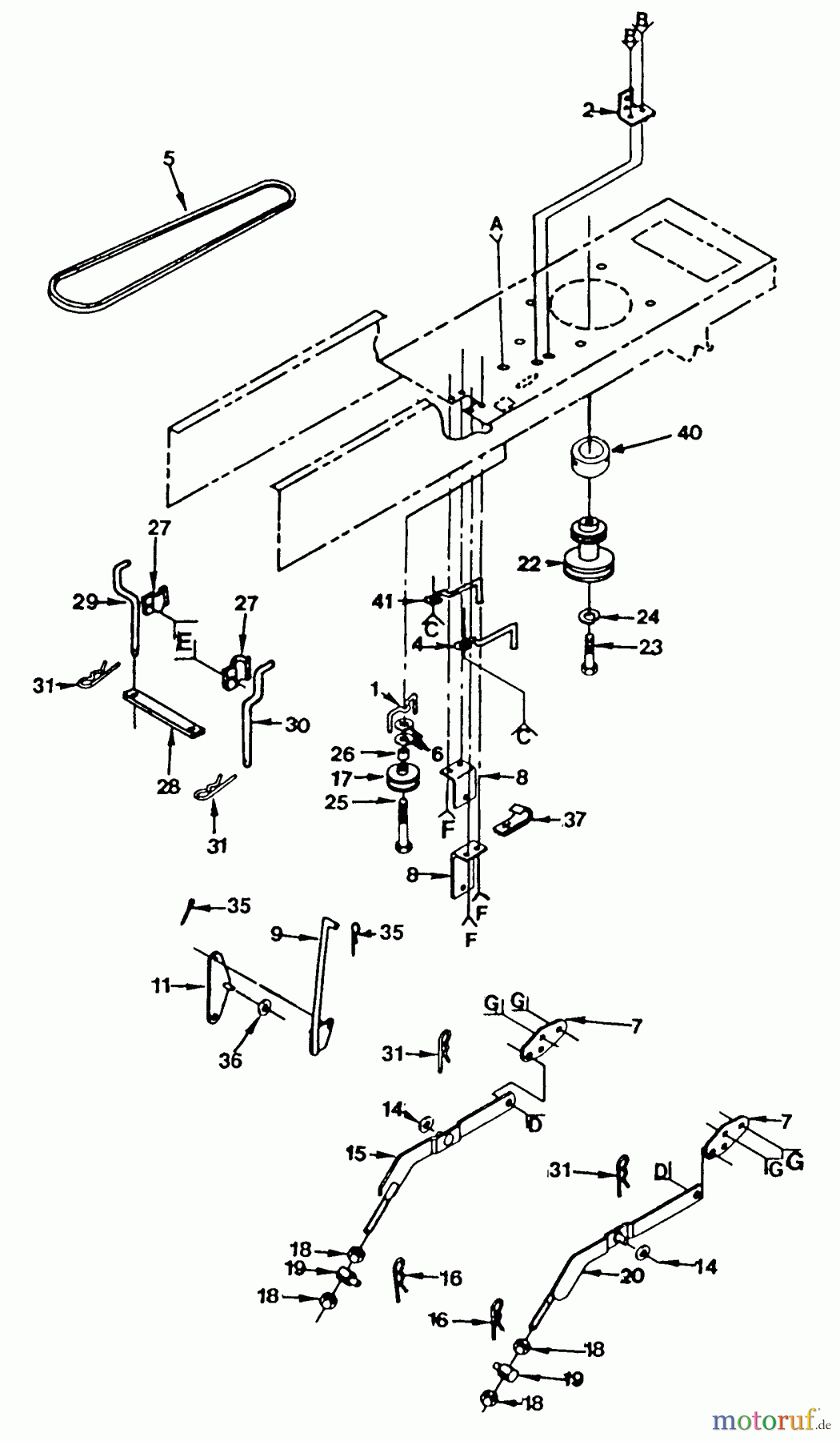 Husqvarna Rasen und Garten Traktoren YT 120 (954000061) - Husqvarna Yard Tractor (1990-01 & After) Drive Group (Part 1)