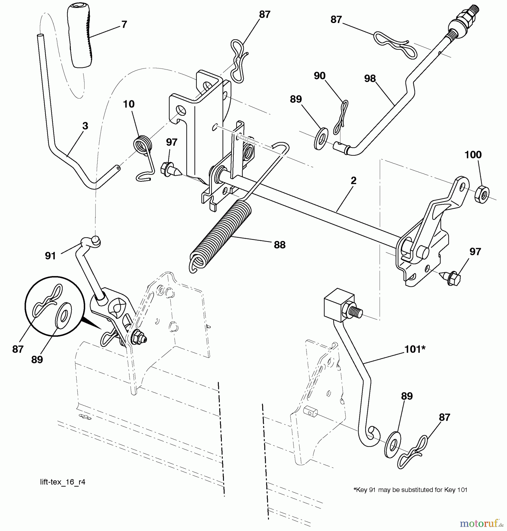 Husqvarna Rasen und Garten Traktoren YTH 20K46 (917.289543) - Husqvarna Yard Tractor (2010-02 & After) (Sears Craftsman) MowerLift