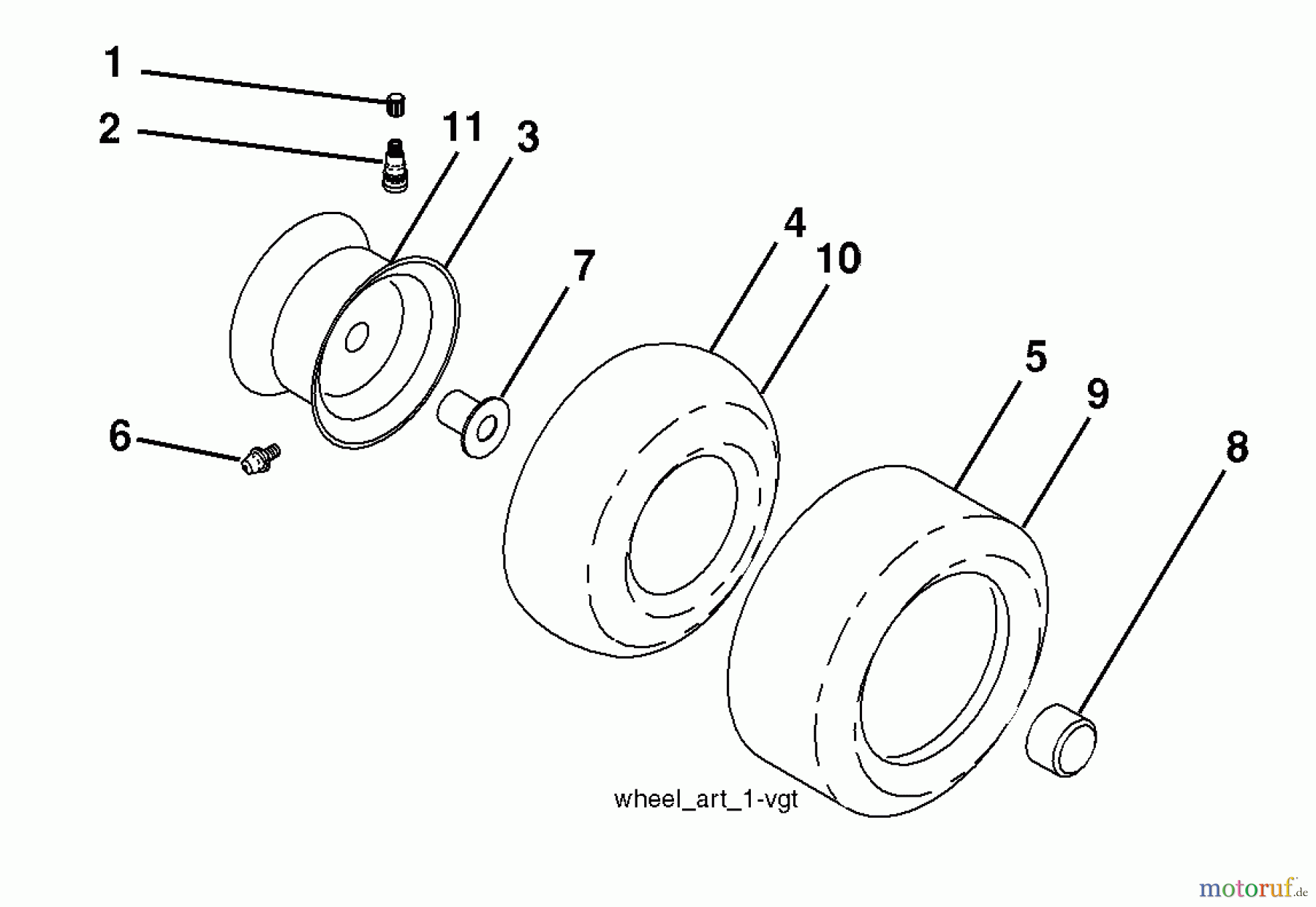  Husqvarna Rasen und Garten Traktoren YTH 2146XP (96043002901) - Husqvarna Yard Tractor (2008-01 & After) Wheels and Tires