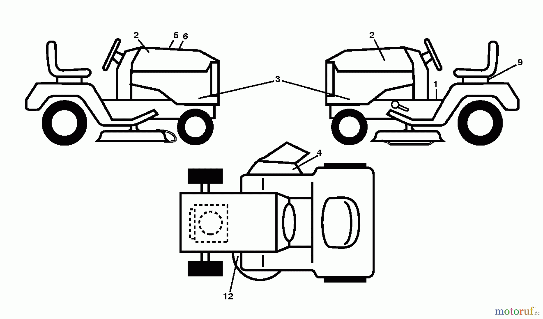  Husqvarna Rasen und Garten Traktoren YTH 21K46 (96043012002) - Husqvarna Yard Tractor (2011-07 & After) DECALS