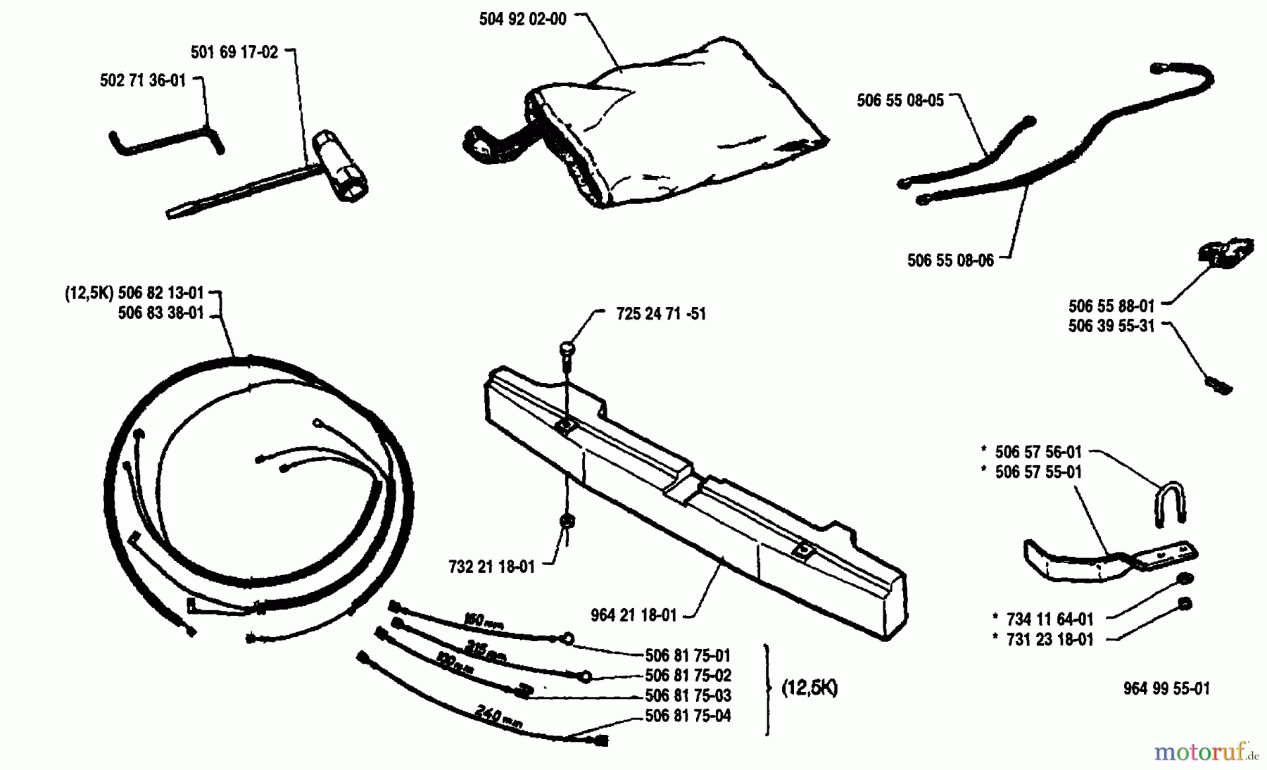  Husqvarna Reitermäher, Motor hinten Rider 850 12 - Husqvarna Swedish Rider (1991-01 & After) Accessories