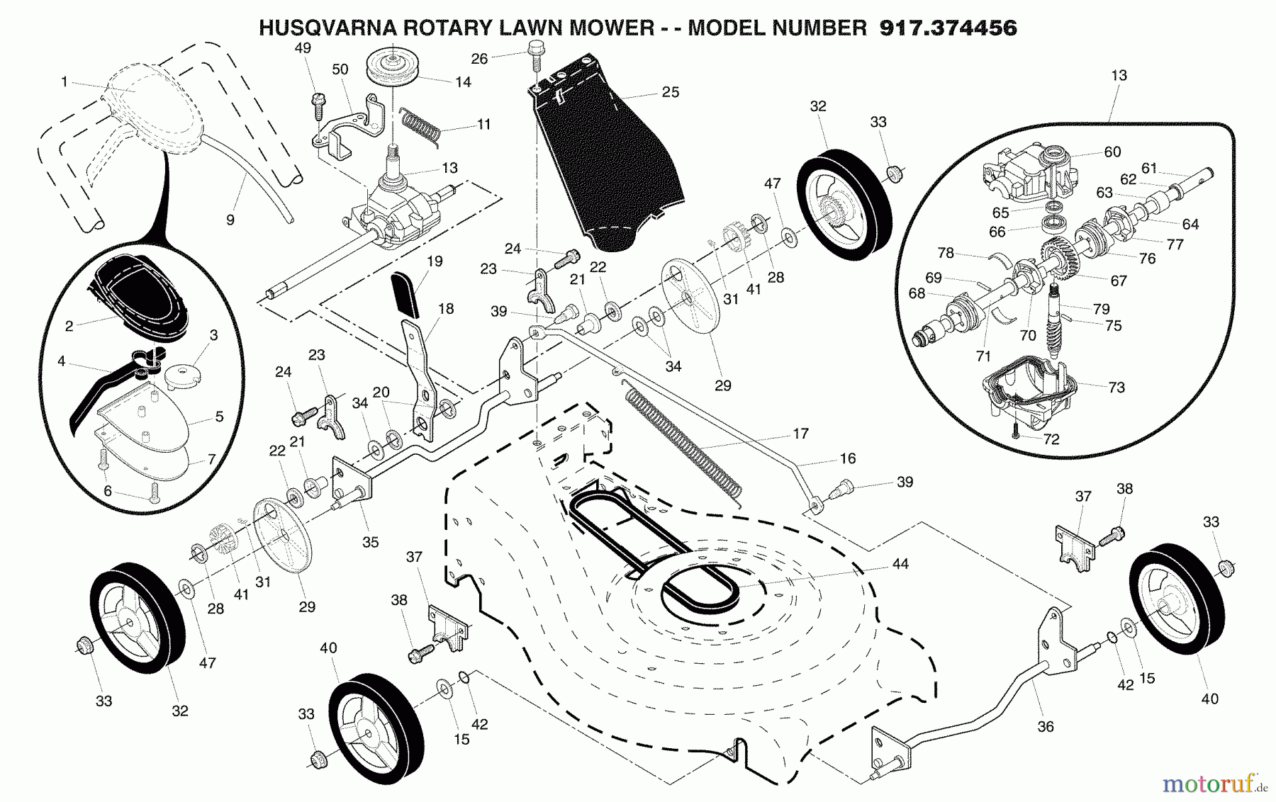 Husqvarna Rasenmäher 917.374456 - Husqvarna 21