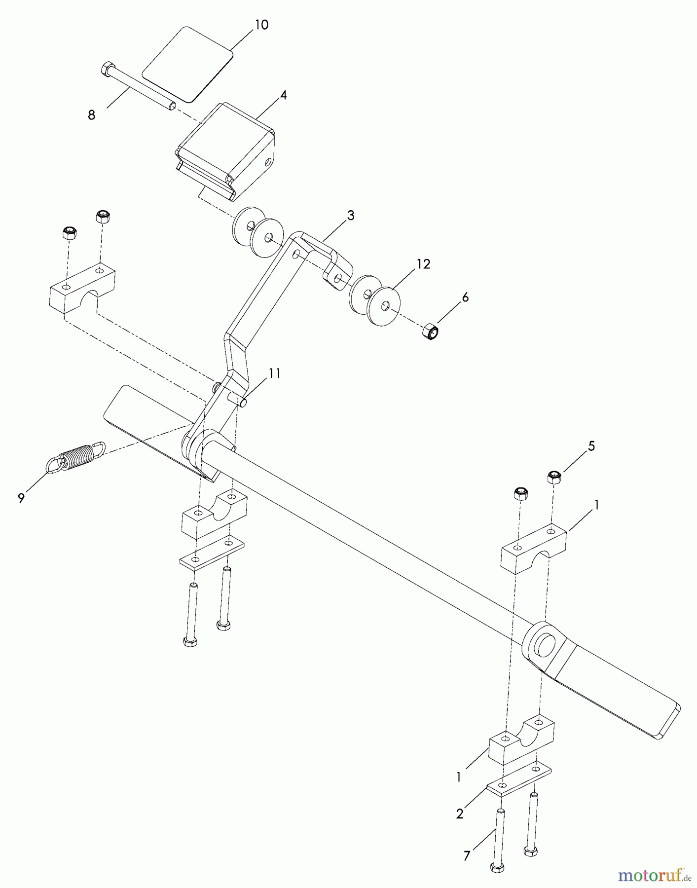  Husqvarna Rasenmäher für Großflächen WH 3615 (966947001) - Husqvarna Wide-Area Walk-Behind Mower (2008-10 & After) Parking Brake