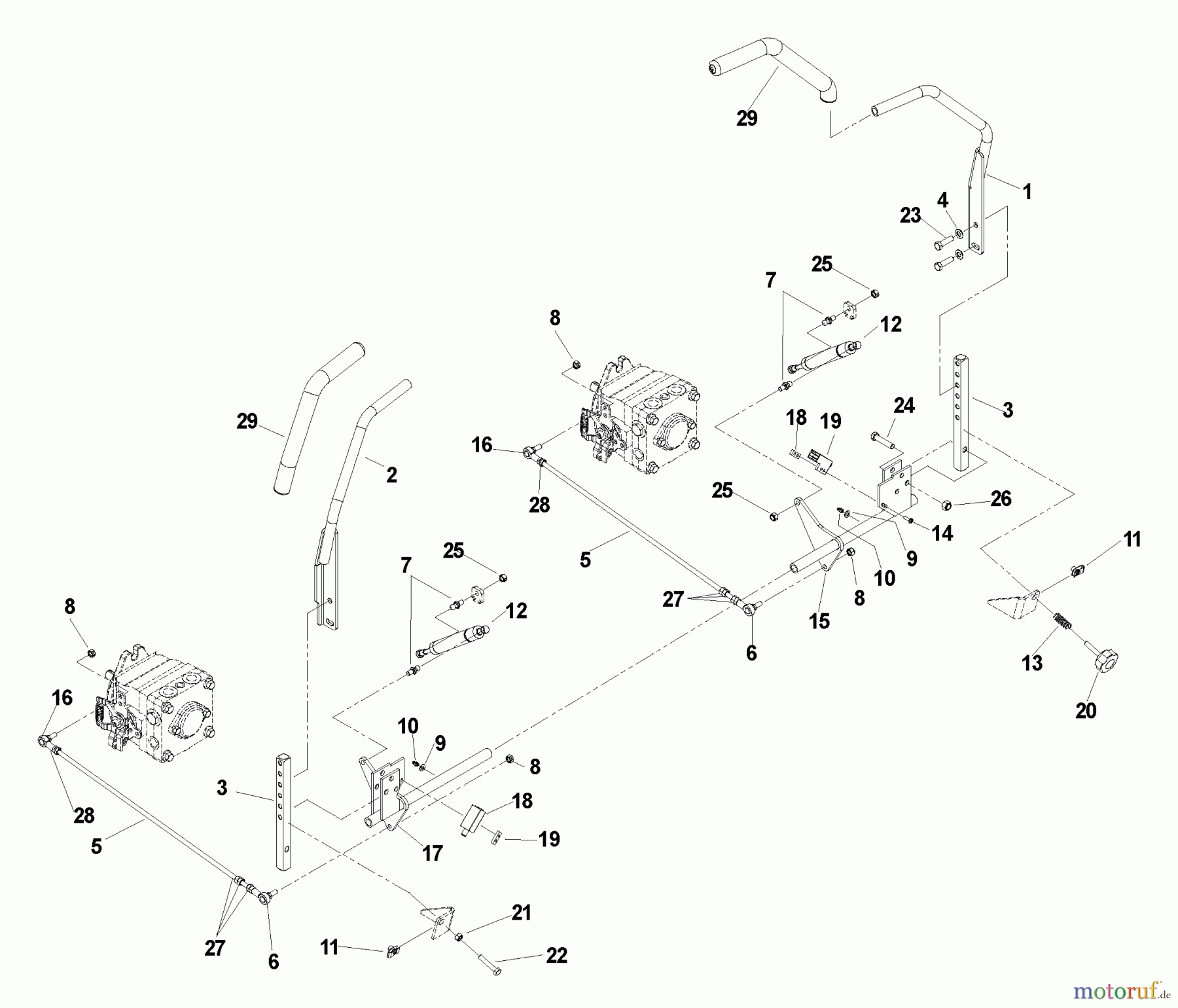 Husqvarna Nullwendekreismäher, Zero-Turn BZ 7234 D (968999264) - Husqvarna Zero-Turn Mower (2005-01 to 2005-07) Motion Control