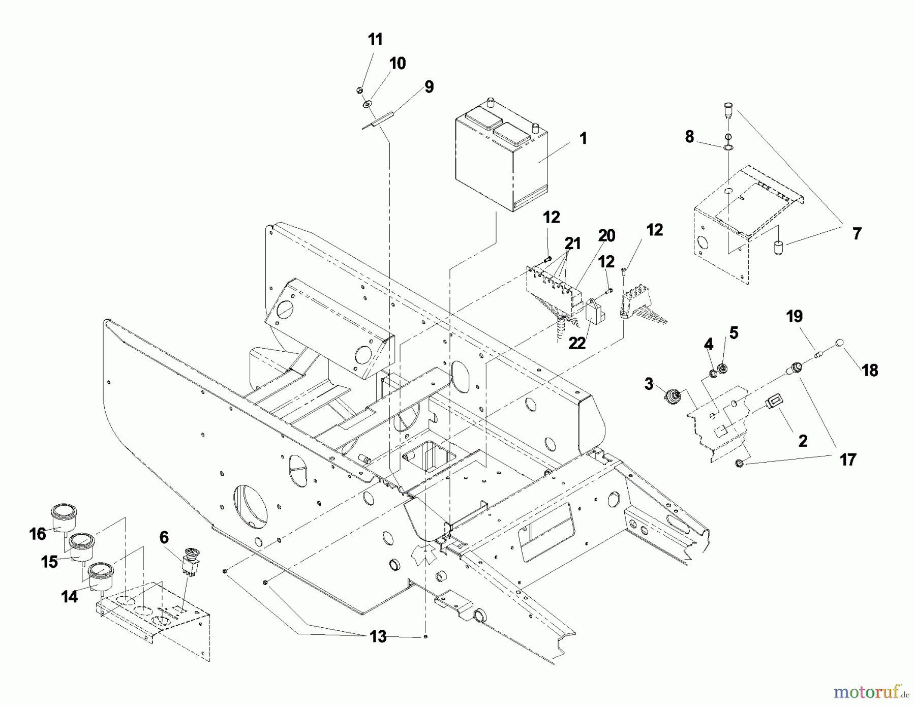  Husqvarna Nullwendekreismäher, Zero-Turn BZ 6134 D (968999214) - Husqvarna Zero-Turn Mower (2003-03 to 2004-10) Electrical Group