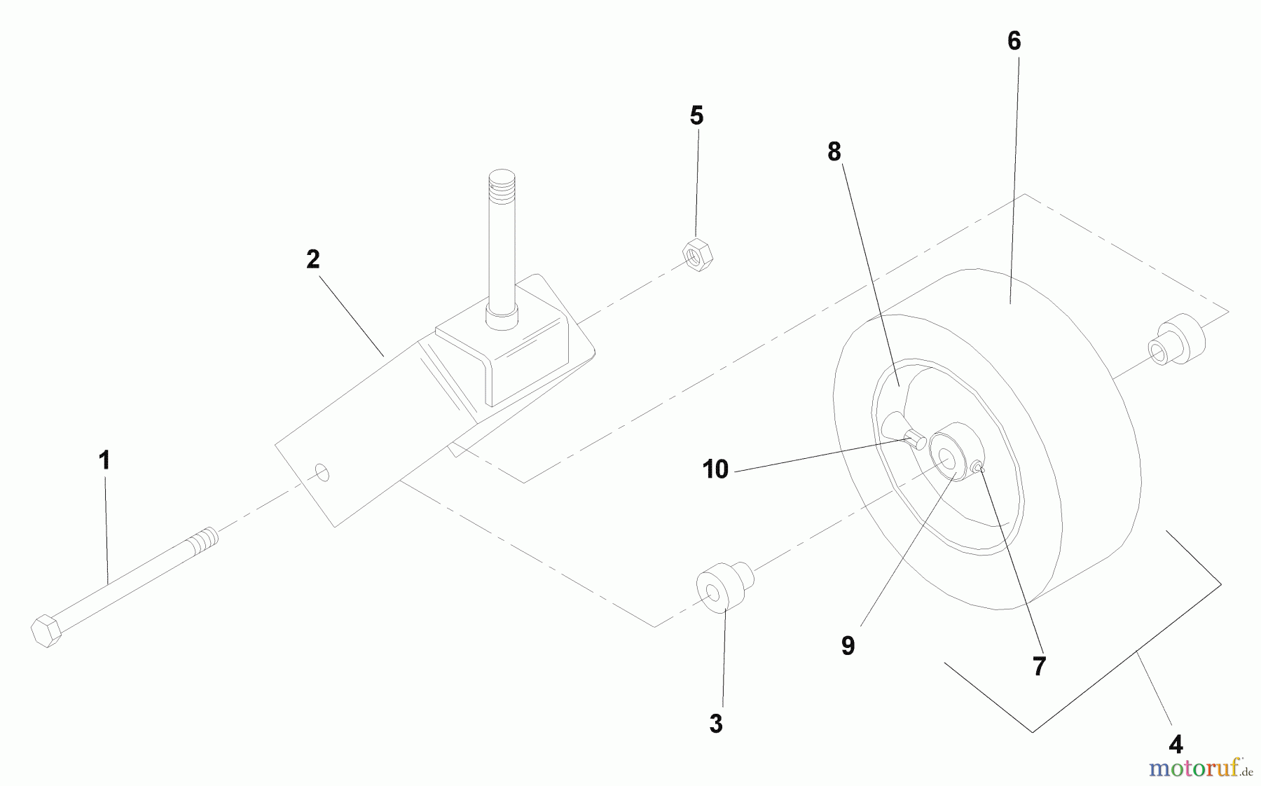  Husqvarna Nullwendekreismäher, Zero-Turn BZ 6127 D (968999218) - Husqvarna Zero-Turn Mower (2004-11 & After) (SN: 033600000 & Up) Caster Assembly