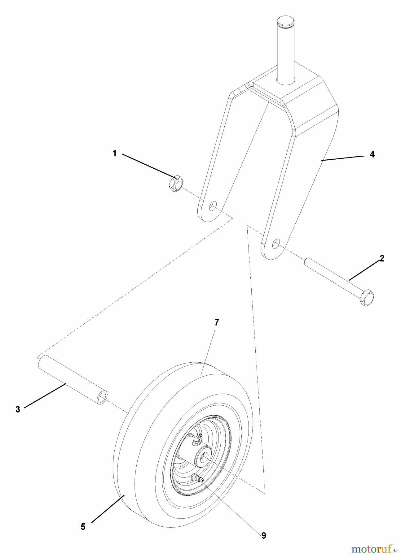  Husqvarna Nullwendekreismäher, Zero-Turn CZ 42175 (968999275) - Husqvarna Zero-Turn Mower (2006-08 & After) Caster Assembly