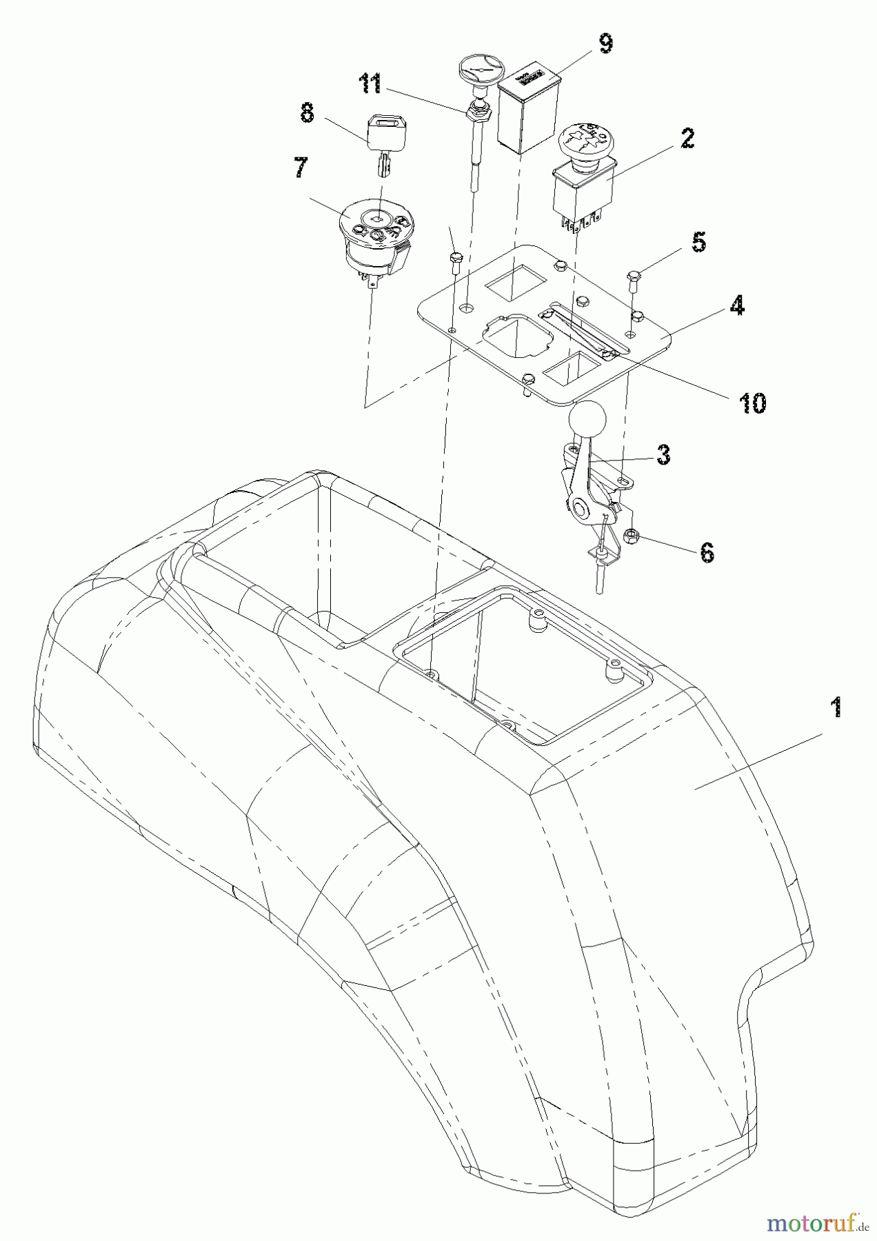  Husqvarna Nullwendekreismäher, Zero-Turn CZ 4818 (968999276) - Husqvarna Zero-Turn Mower (2004-09 & After) Console Assembly