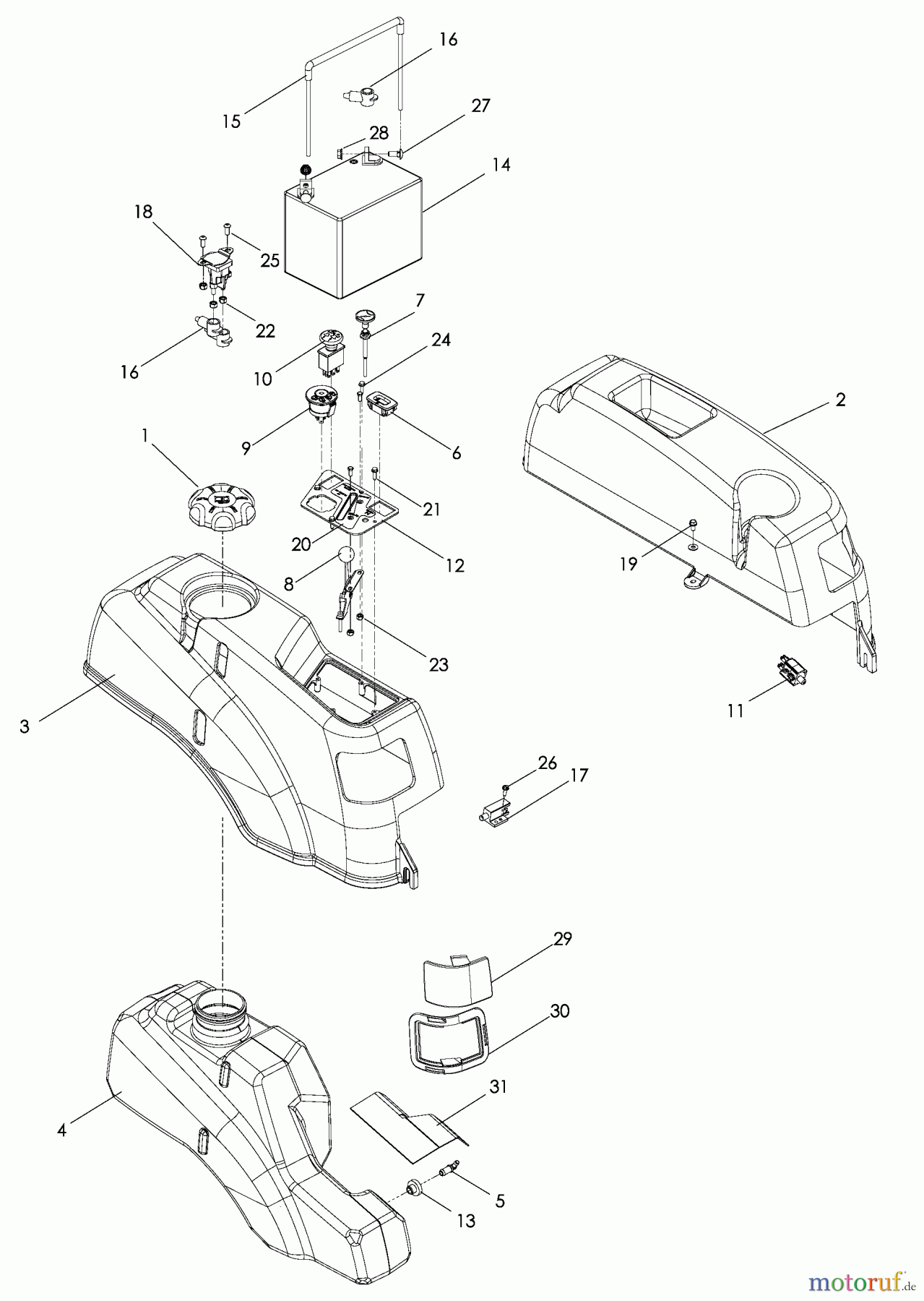  Husqvarna Nullwendekreismäher, Zero-Turn EZ 6124 (966038401) - Husqvarna Zero-Turn Mower (2009-01 & After) Ignition